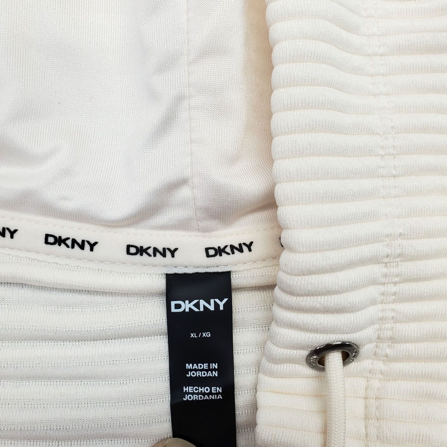DKNY DKNY Women XL Tan Tech Ottoman Ribbed Hoodie Zip-Up DPMJ9667 Size XL / US 12-14 / IT 48-50 - 6 Thumbnail