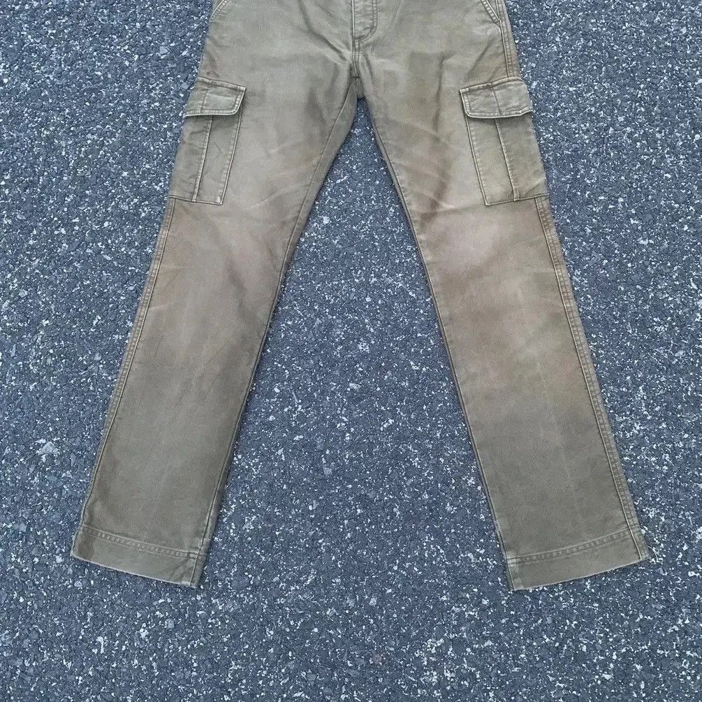 Japanese Brand 💥 Heavy Duty Global Work 31x31 Trousers Rugged Faded Cargo Size US 31 - 7 Thumbnail