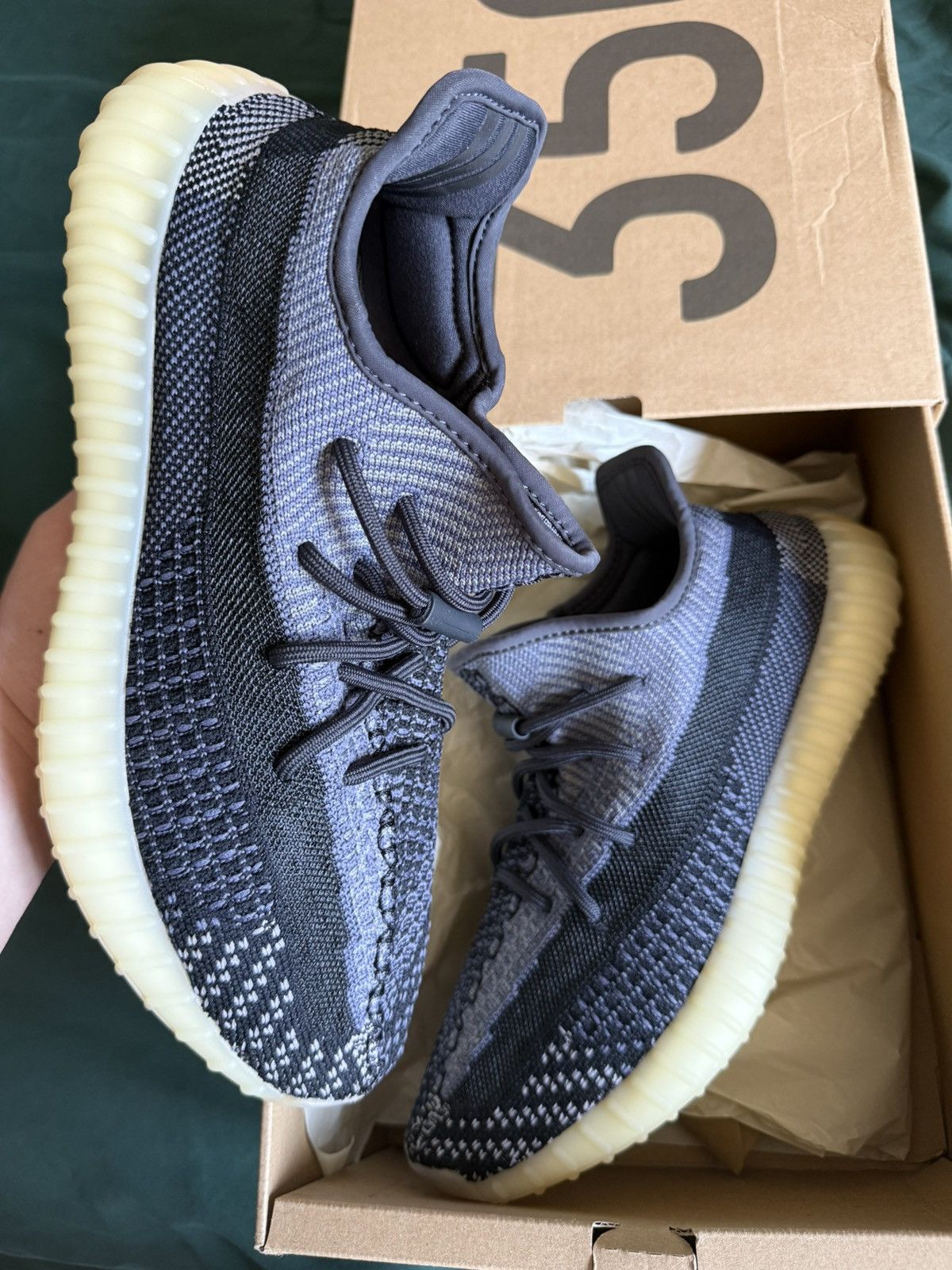 Adidas  Kanye West Yeezy Boost 350 V2 - Carbon - FZ5000 | Grailed