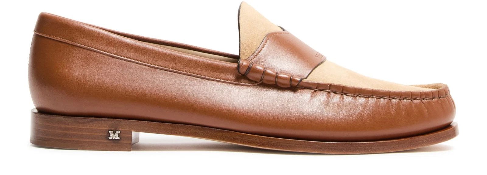 Max Mara MAX MARA Bimoc Brown Leather Loafers New & Authentic Size US 10 / IT 40 - 1 Thumbnail
