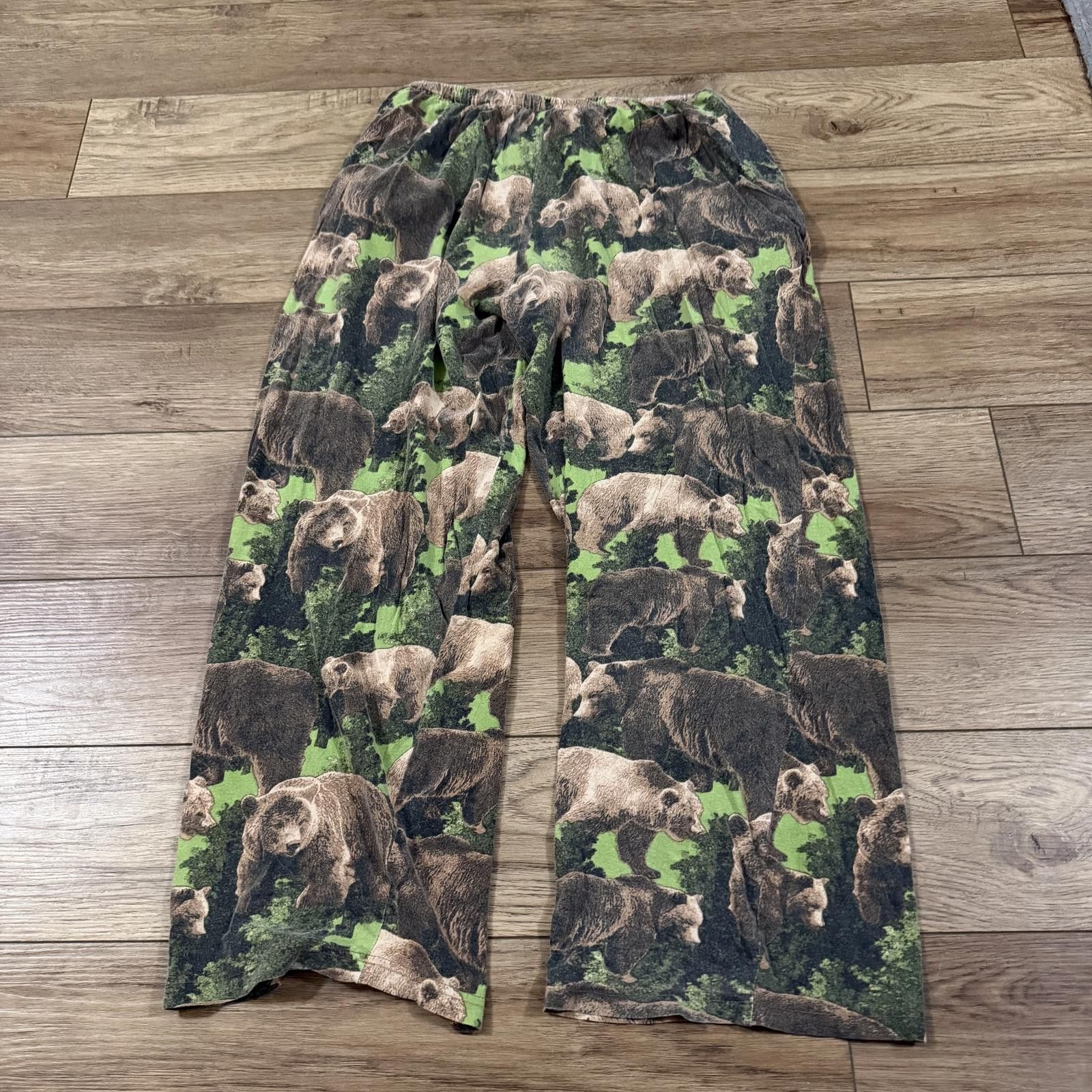 Other Bear Nature All Over Print Pajama Pant Fun Boxers Loungewear Size ONE SIZE - 5 Thumbnail