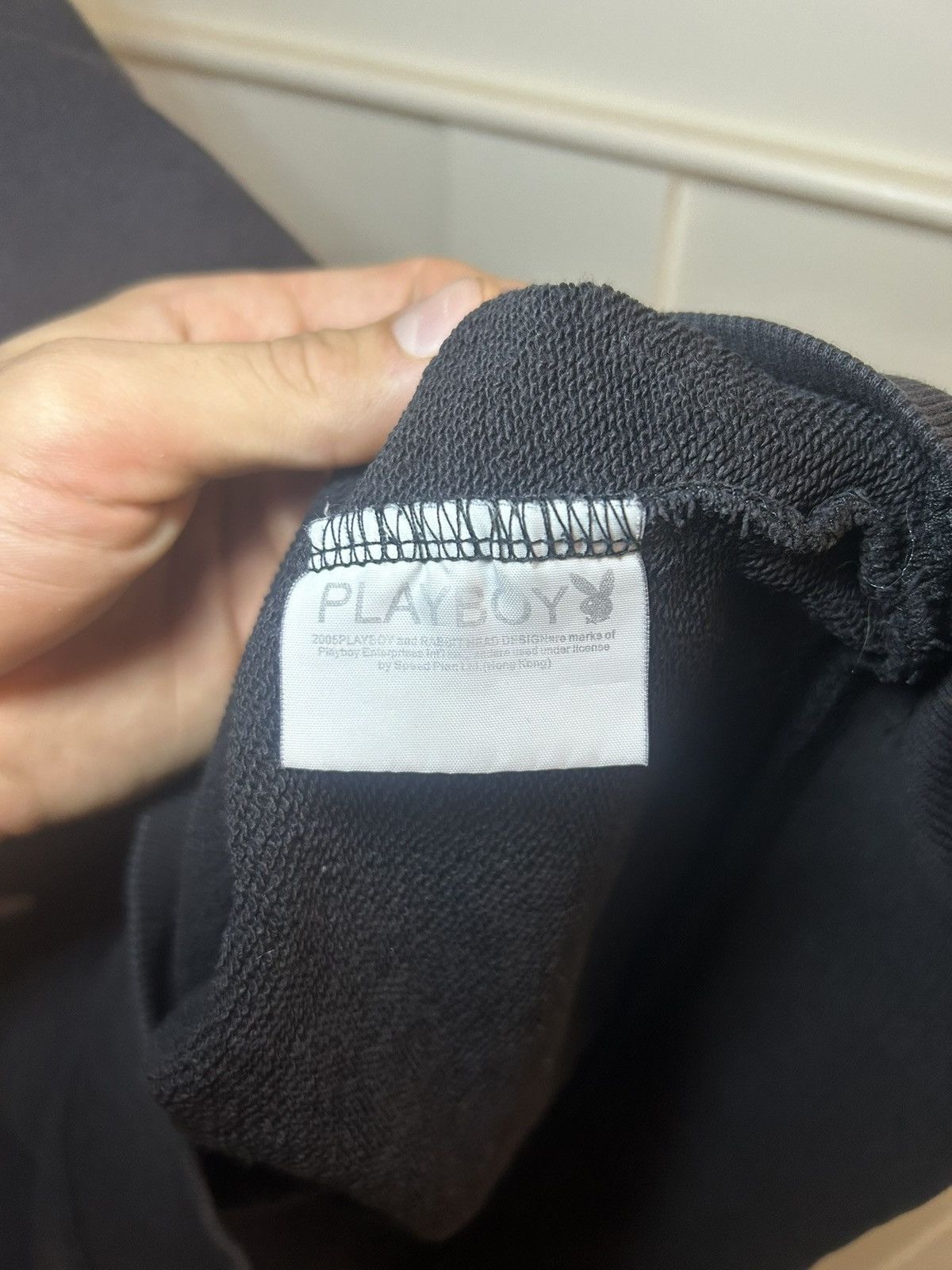Playboy Vintage 2005 Playboy distressed crest logo patch sweatshirt Size US L / EU 52-54 / 3 - 8 Thumbnail