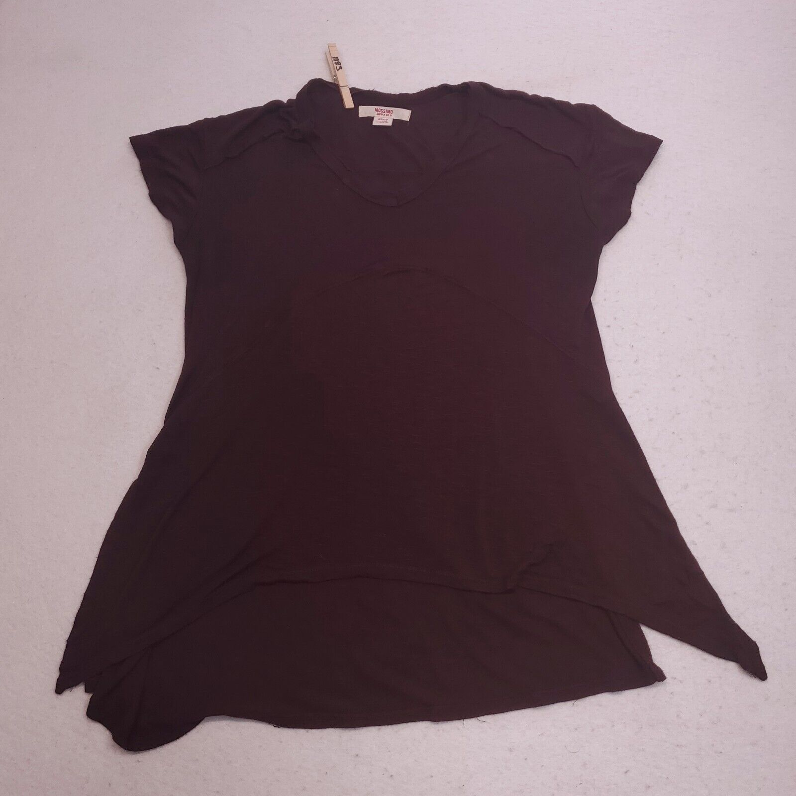 Mossimo Mossimo Casual Pullover T Shirt Womens Size XS Maroon Size XS / US 0-2 / IT 36-38 - 2 Thumbnail