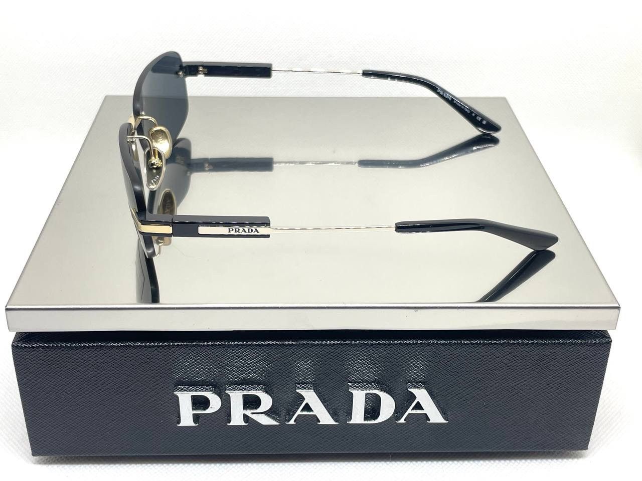 Prada Prada Sunglasses with iconic metal plaque PR68ZS ZVN09T Size ONE SIZE - 5 Thumbnail