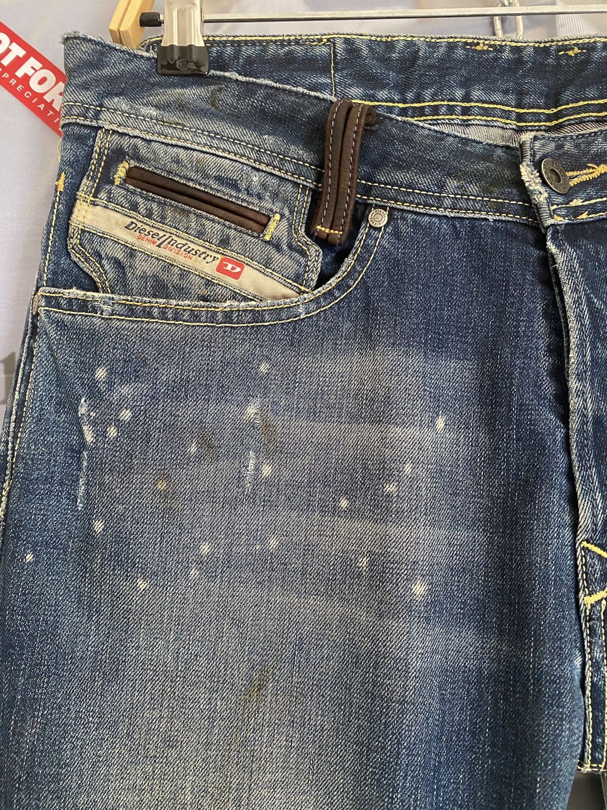 Diesel Vintage 2005 Diesel Onija Wash Denim Distressed Size US 33 - 5 Thumbnail