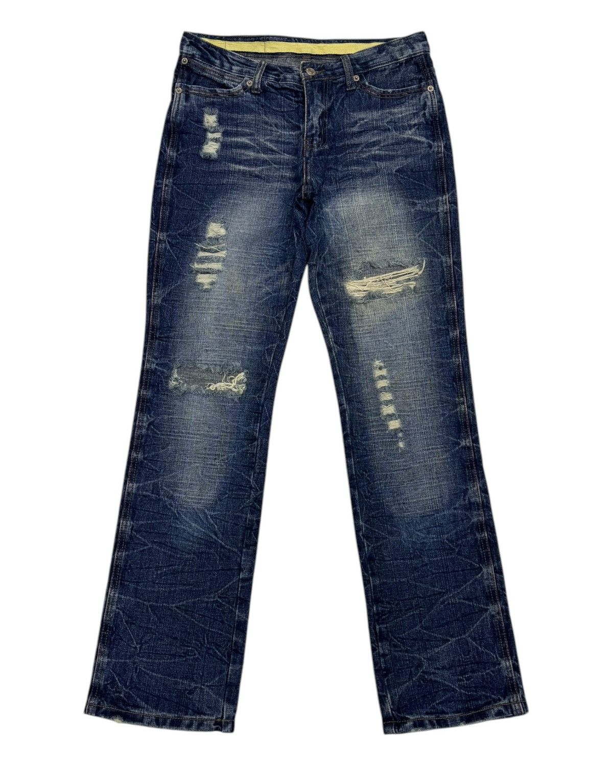Japanese Brand Japanese Brand M2368 Ripped Distressed Denim Jeans Size US 30 / EU 46 - 7 Thumbnail