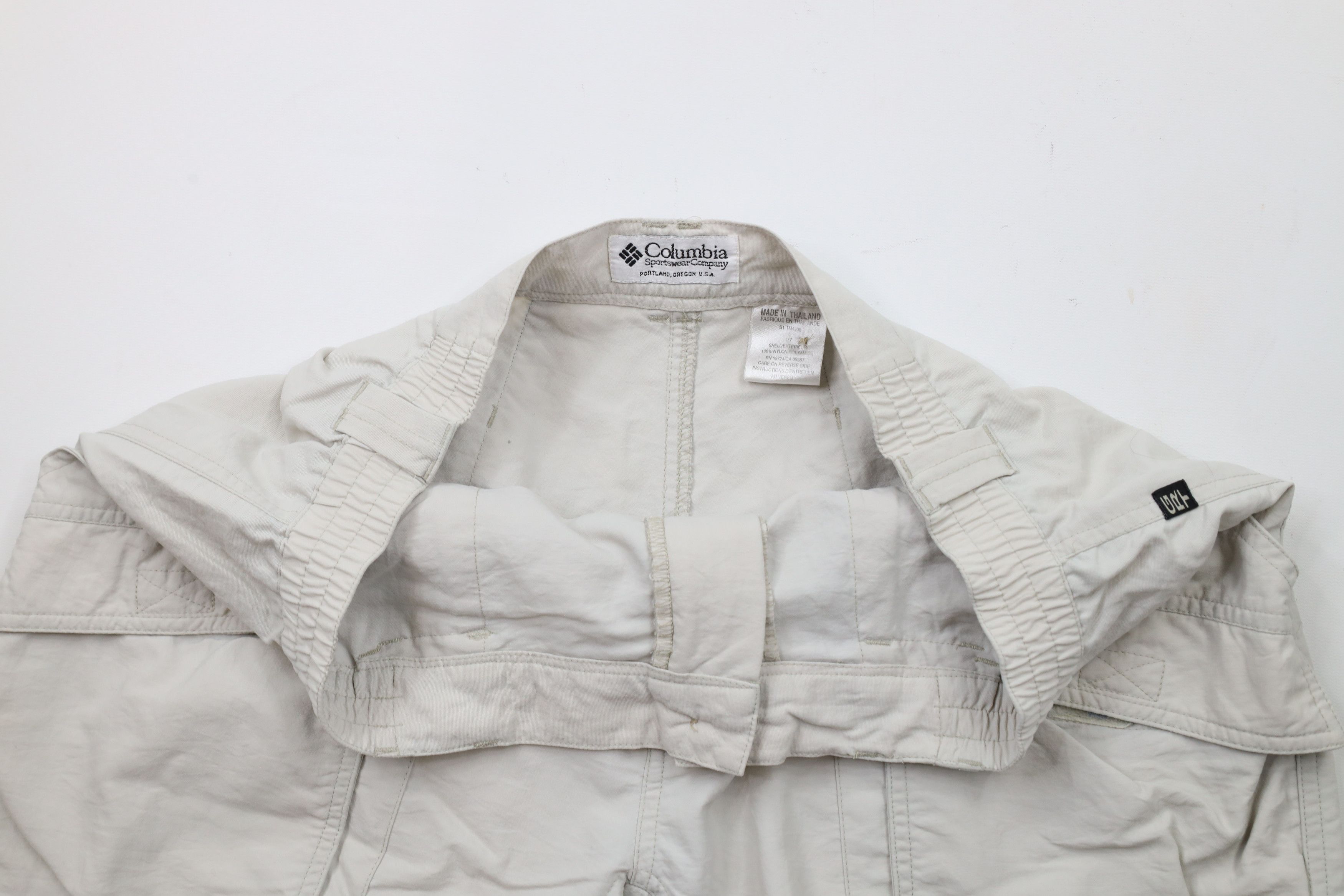 Columbia × Vintage Vintage 90s Columbia Above Knee Cargo Shorts Baggies Beige Size US 34 / EU 50 - 7 Thumbnail