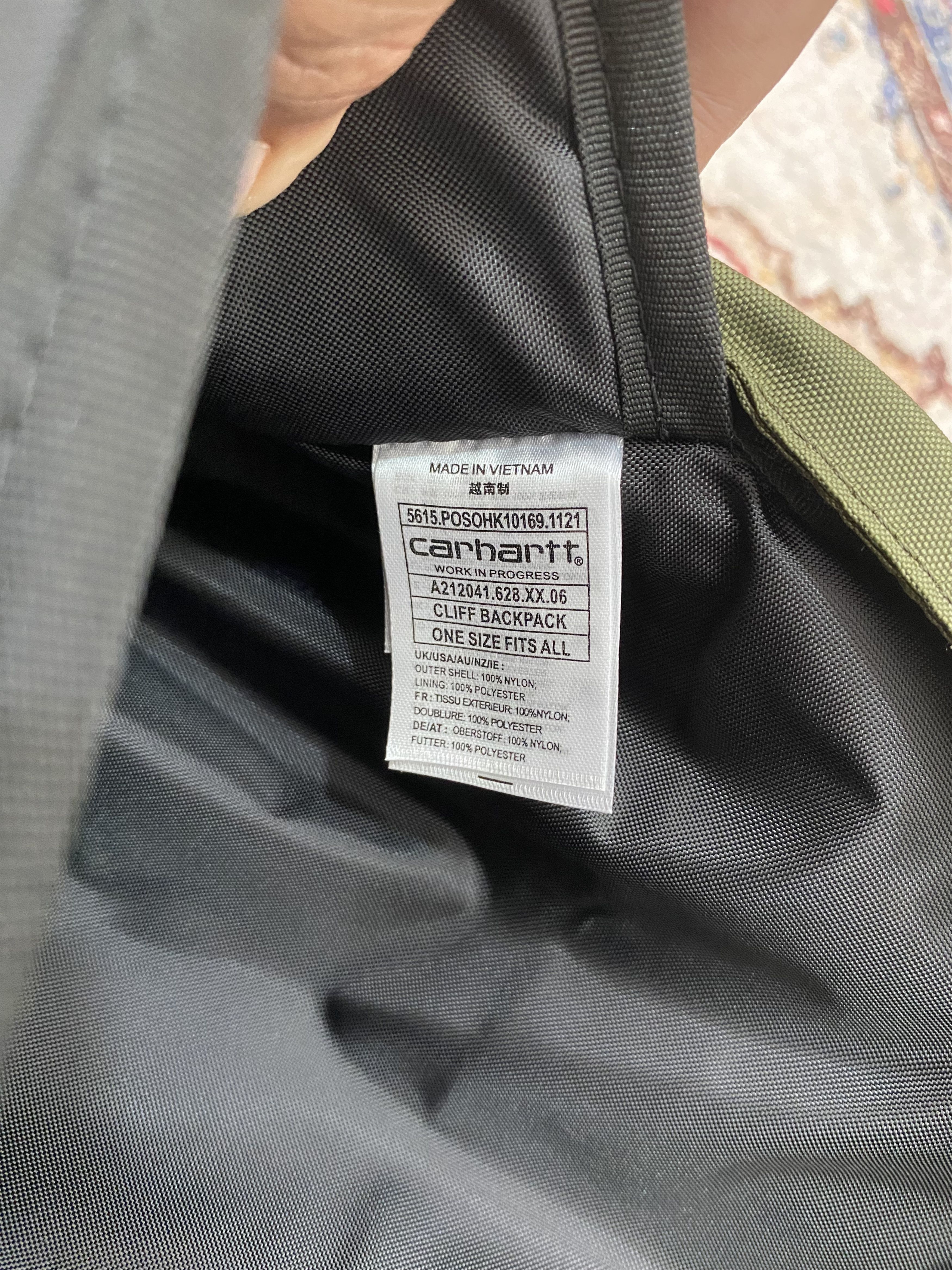 Carhartt Wip Carhartt WIP Cliff Backpack - Olive Size ONE SIZE - 8 Thumbnail
