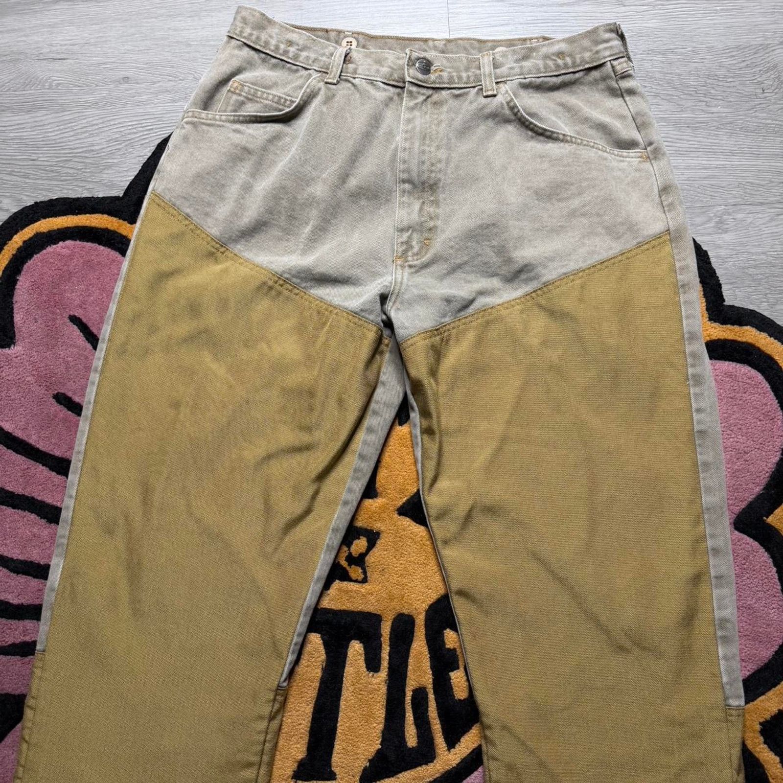 Vintage × Wrangler Vintage Wrangler Pro Gear Double Knee Hunting Pants 36x32 Size US 36 / EU 52 - 2 Thumbnail