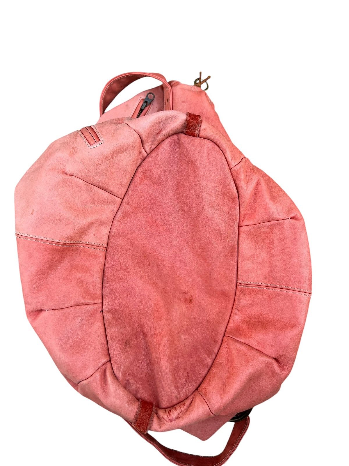 Leather Vintage Petit Ami Japan Faded Patina Leather Huge Bag Size ONE SIZE - 24 Thumbnail