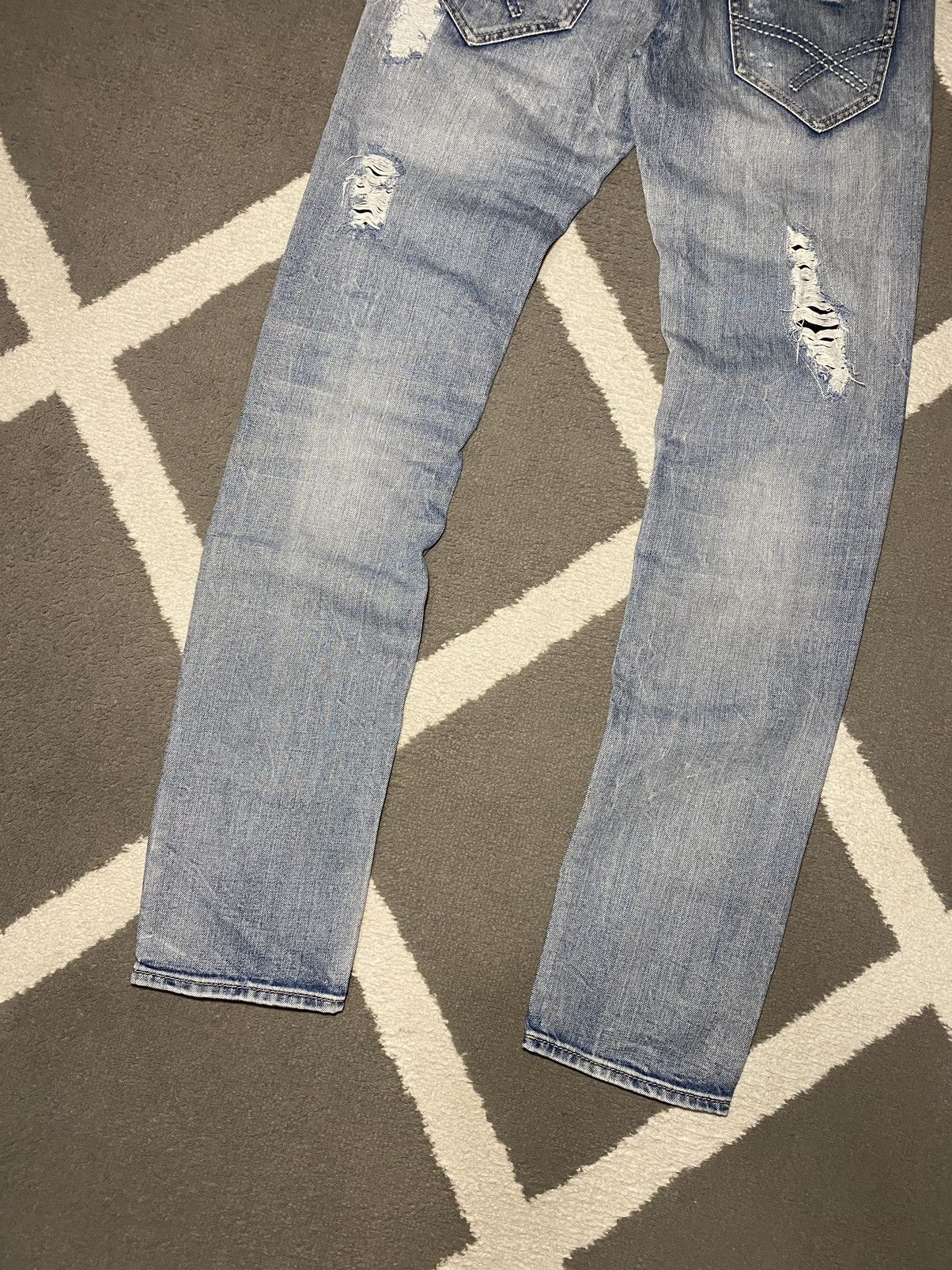 Designer × Vintage Men’s distressed Slim Fit Denim Pants Trousers Drill Size US 28 / EU 44 - 12 Thumbnail