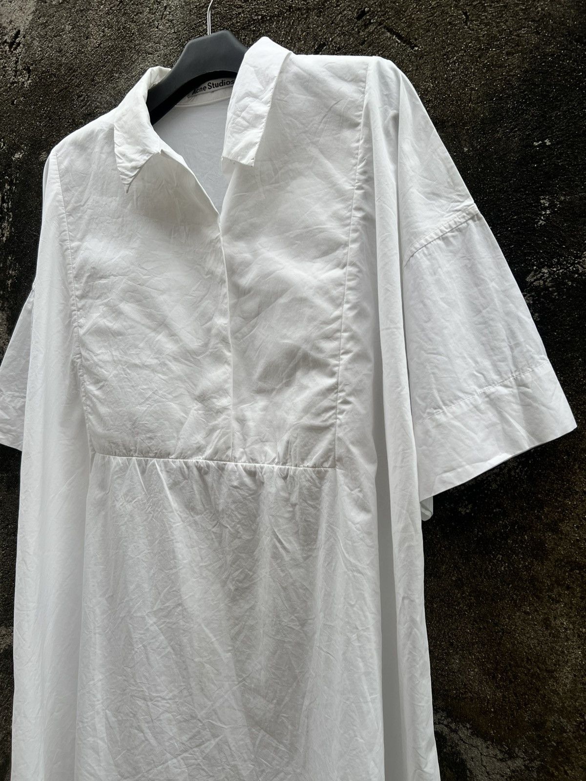 Acne Studios Acne Studios Sena Dry Pop Shirt Dress Size L / US 10 / IT 46 - 4 Thumbnail