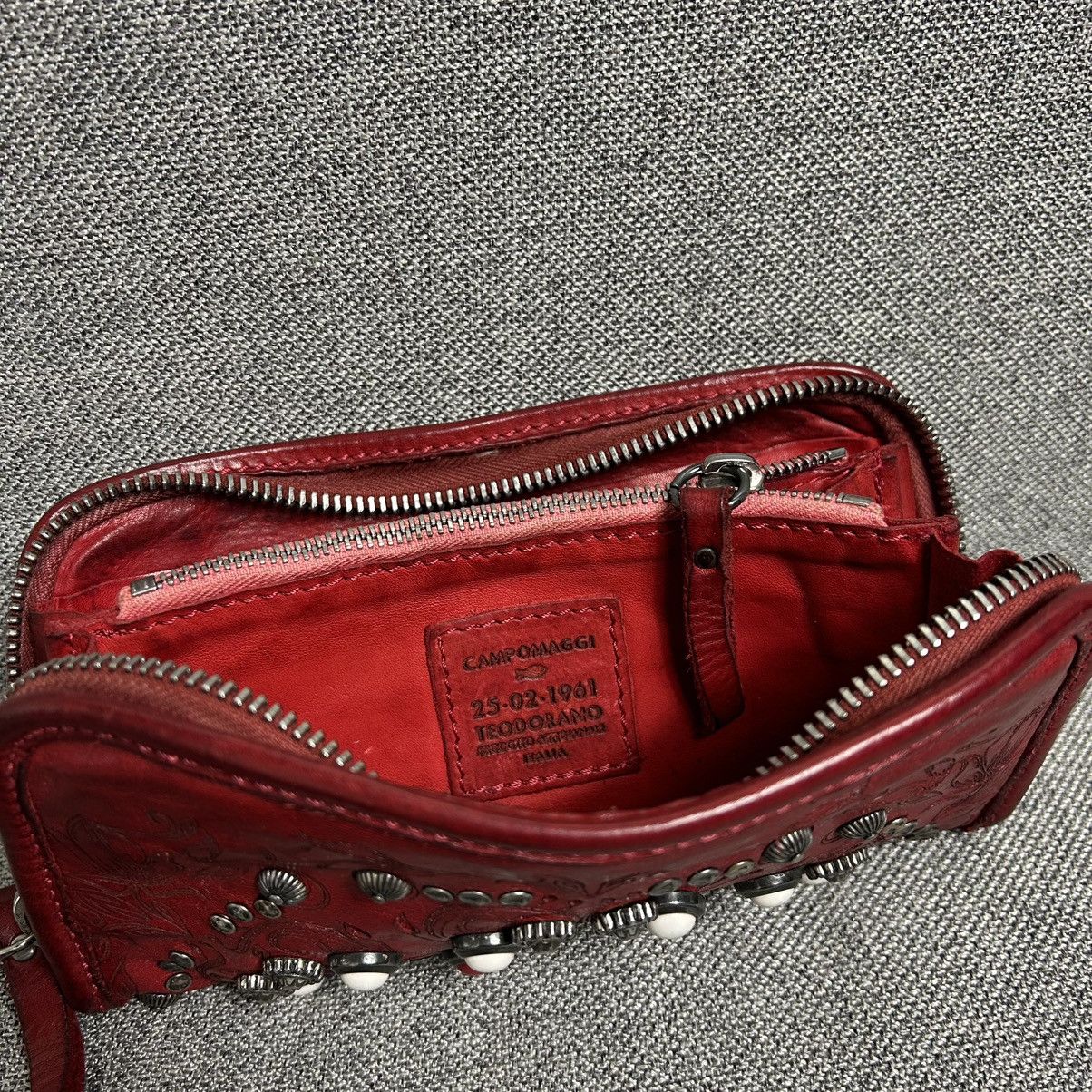 Campomaggi Campomaggi “Siena” Red Leather Wallet With Studs Size ONE SIZE - 7 Thumbnail
