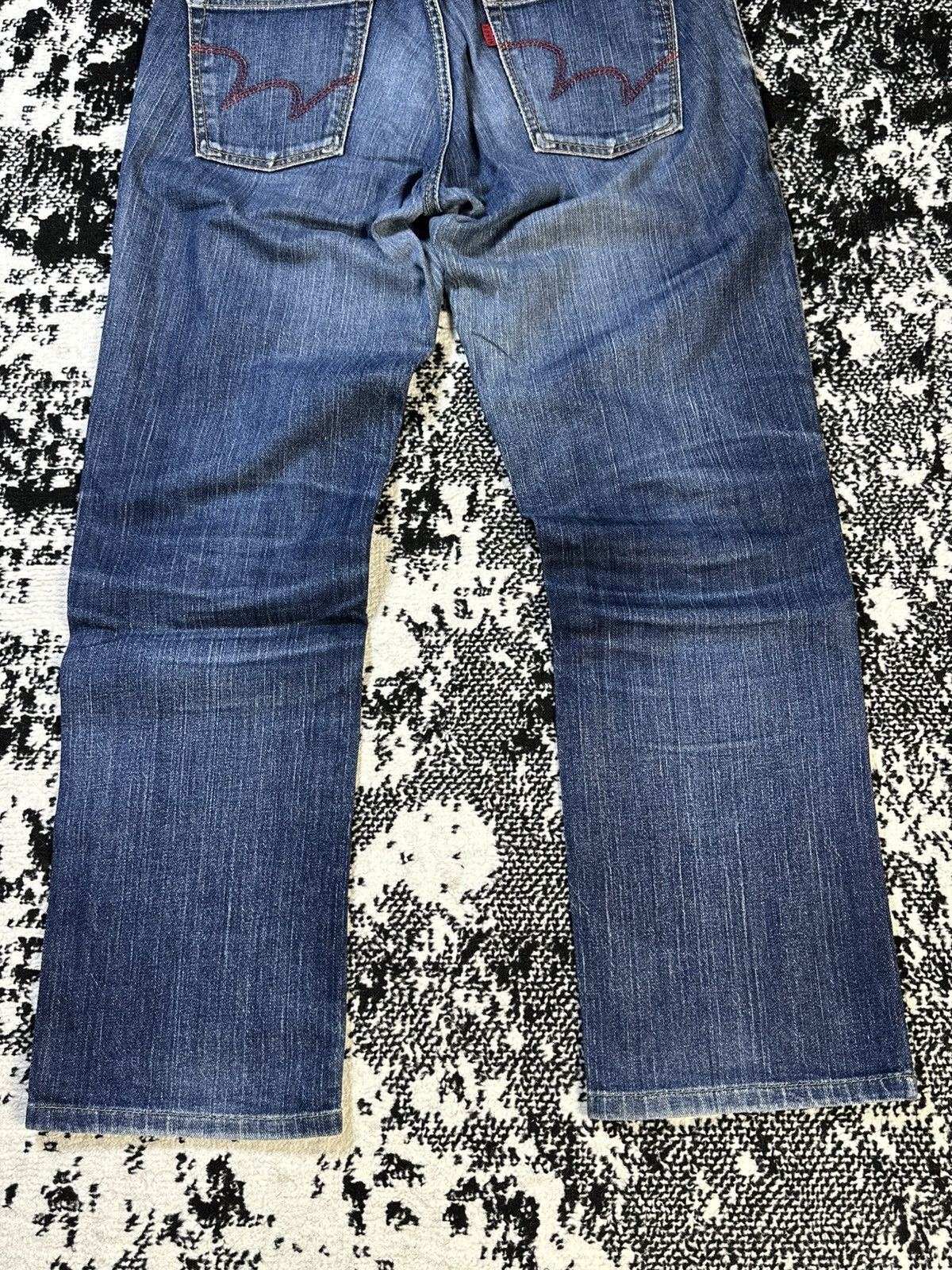 Undercover 2000s Flare Edwin 503 Blue Trip Mud Washed Denim Size US 30 / EU 46 - 11 Thumbnail