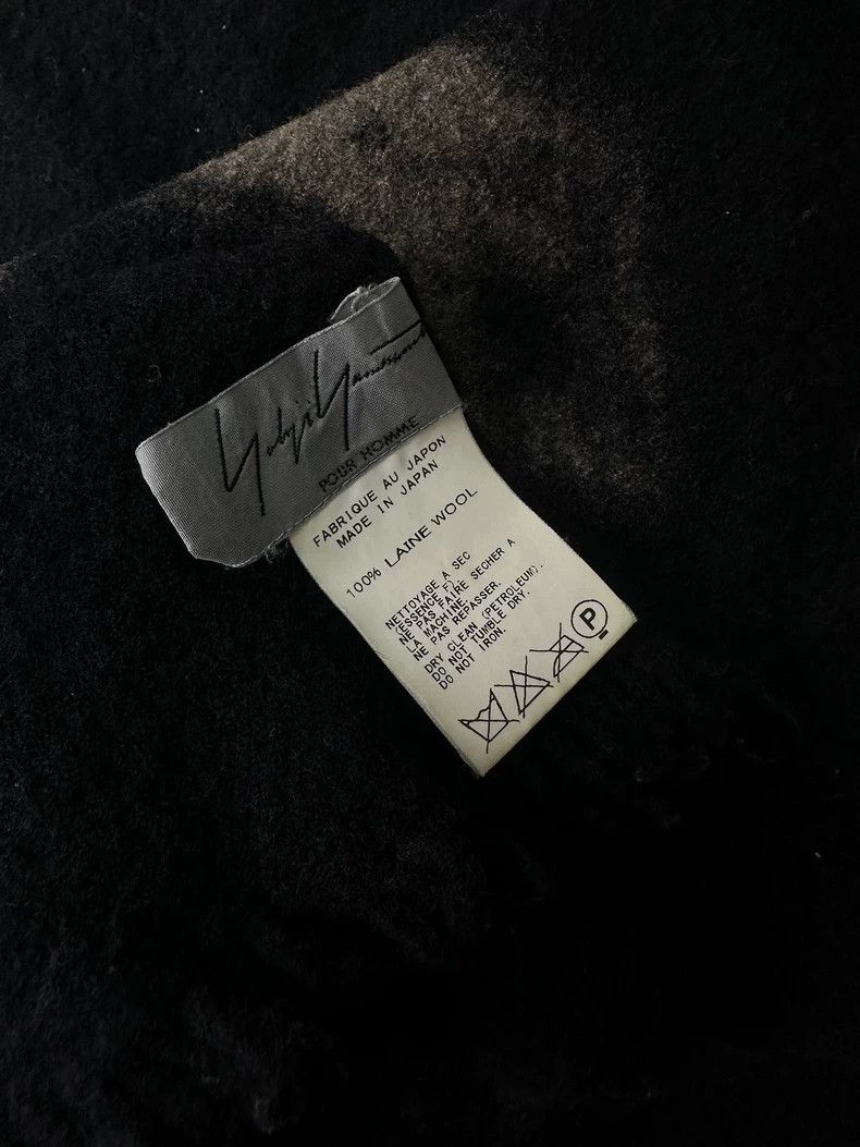 Yohji Yamamoto Yohji Yamamoto 11 aw Crow Pull-dyed Filled Wool Scarf 2505- Size ONE SIZE - 5 Thumbnail