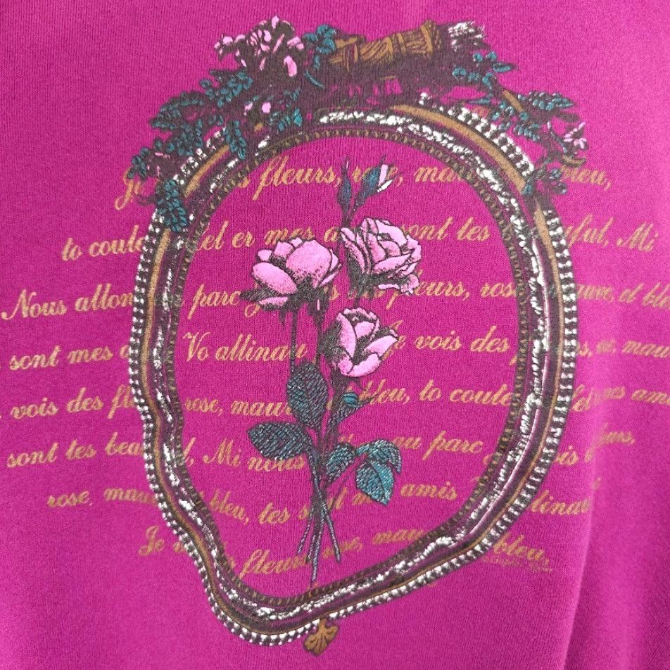 Vintage VINTAGE Gopher Sport Sweatshirt Mens Size Medium Purple 90s Roses Floral Made In USA Size US M / EU 48-50 / 2 - 3 Thumbnail