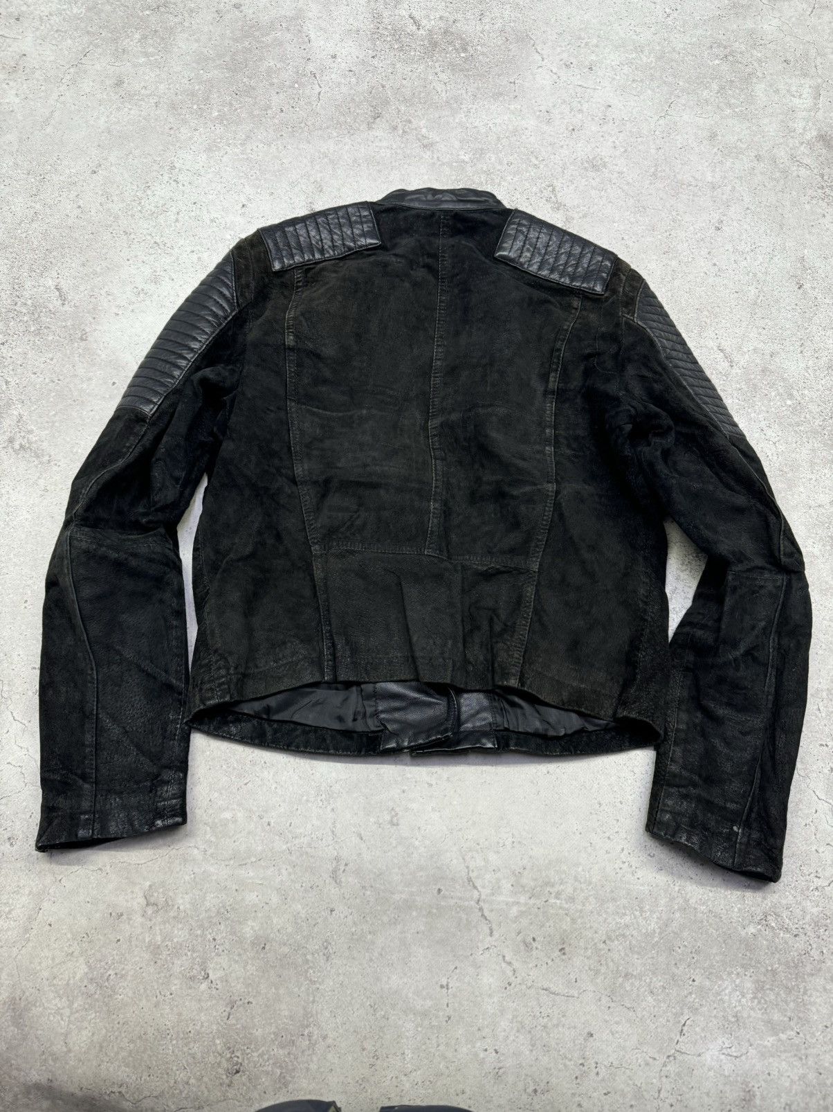 Other Vintage Faded Multi-Zip Leather Jacket Size US M / EU 48-50 / 2 - 5 Thumbnail