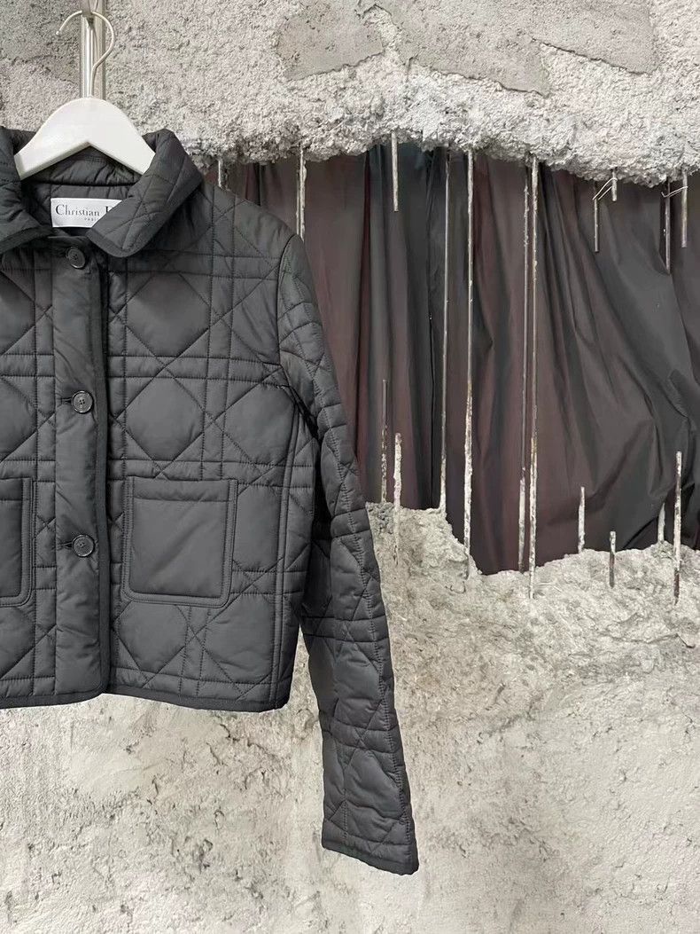 Dior Dior Black Quilted Embroidered Jacket-2505 Size US XS / EU 42 / 0 - 3 Thumbnail