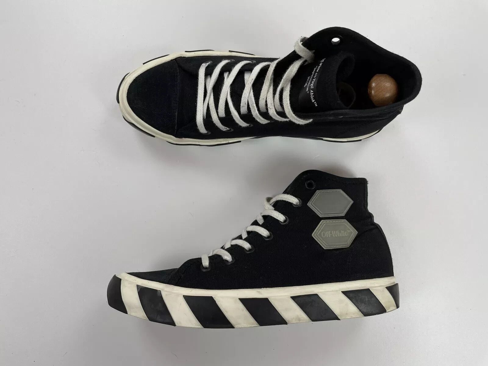 Off-White Off-White Vulcanized high Top Shoes Sneakers Trainers Canvas Size US 9 / EU 42 - 2 Thumbnail