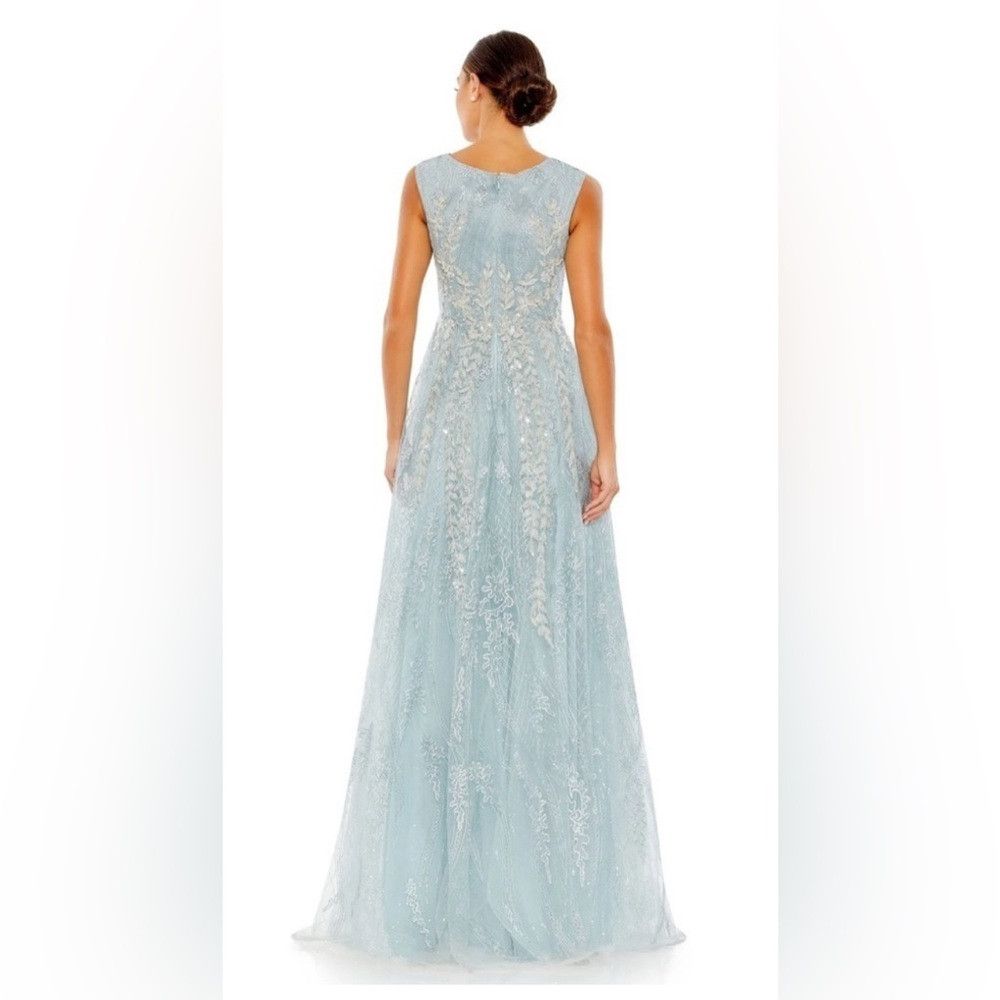 Mac Duggal Mac Duggal Sz 4 Formal Sequin Wedding Prom Dance Lace Maxi Size S / US 4 / IT 40 - 2 Thumbnail