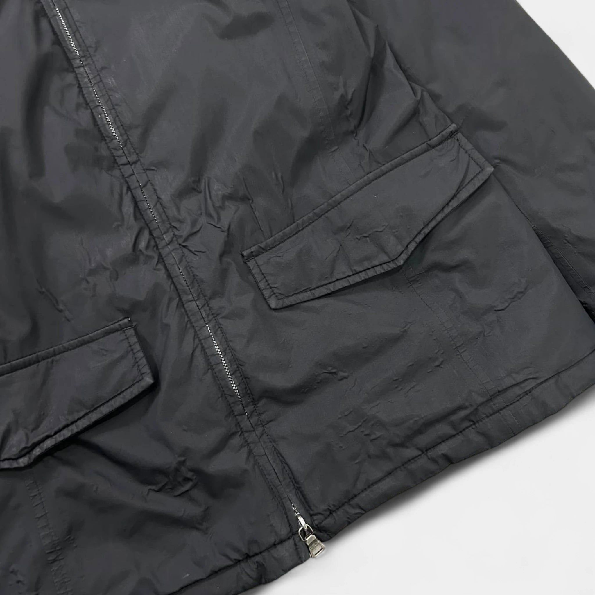 Prada Prada Gore-Tex 2000s Dark Grey Nylon Fur Hood Coat Size US S / EU 44-46 / 1 - 4 Thumbnail
