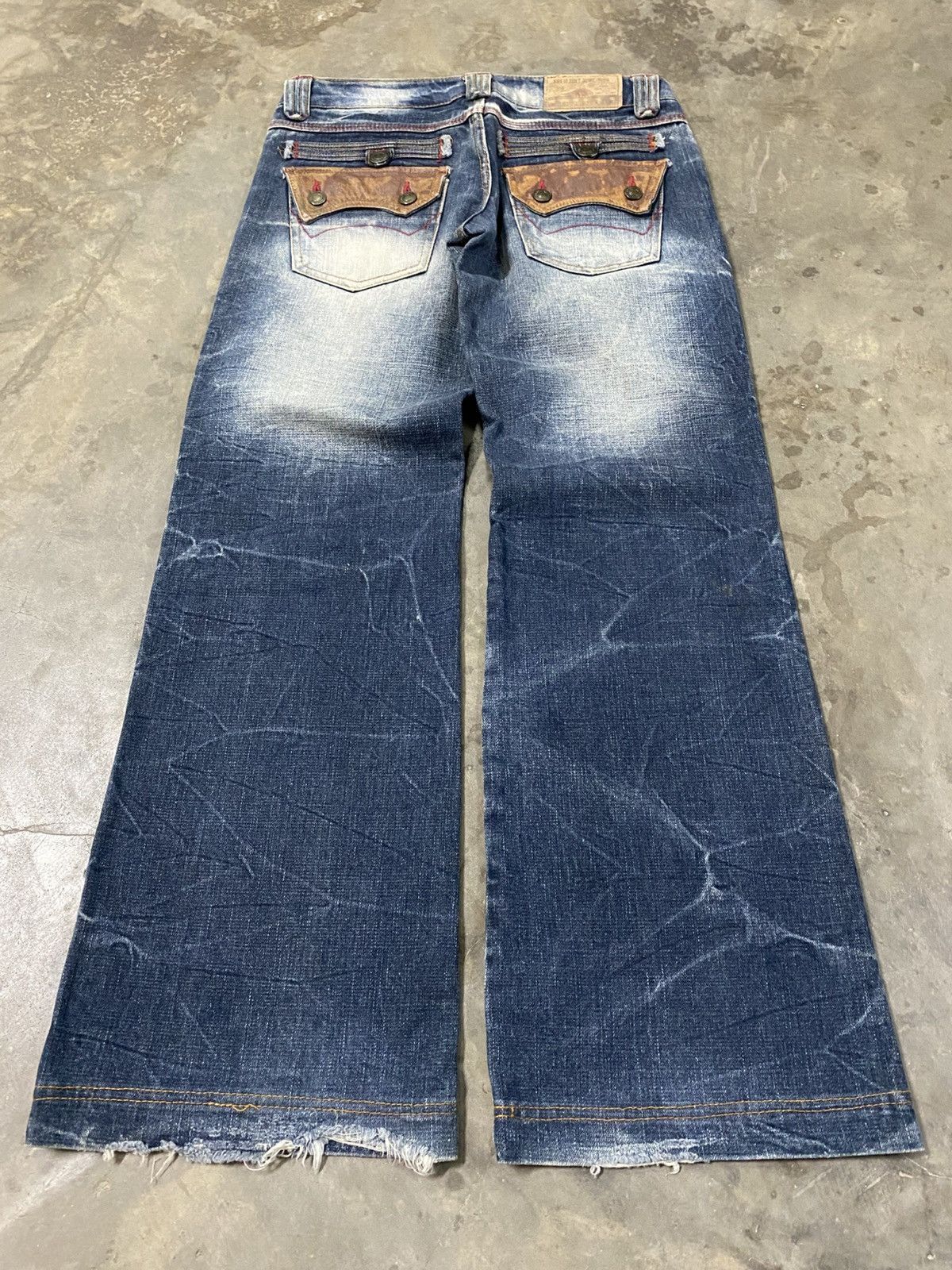 Japanese Brand × Vintage Flare Jeans The Vintage Standard Japan Wide Leg Flared @213 Size US 29 - 1 Thumbnail