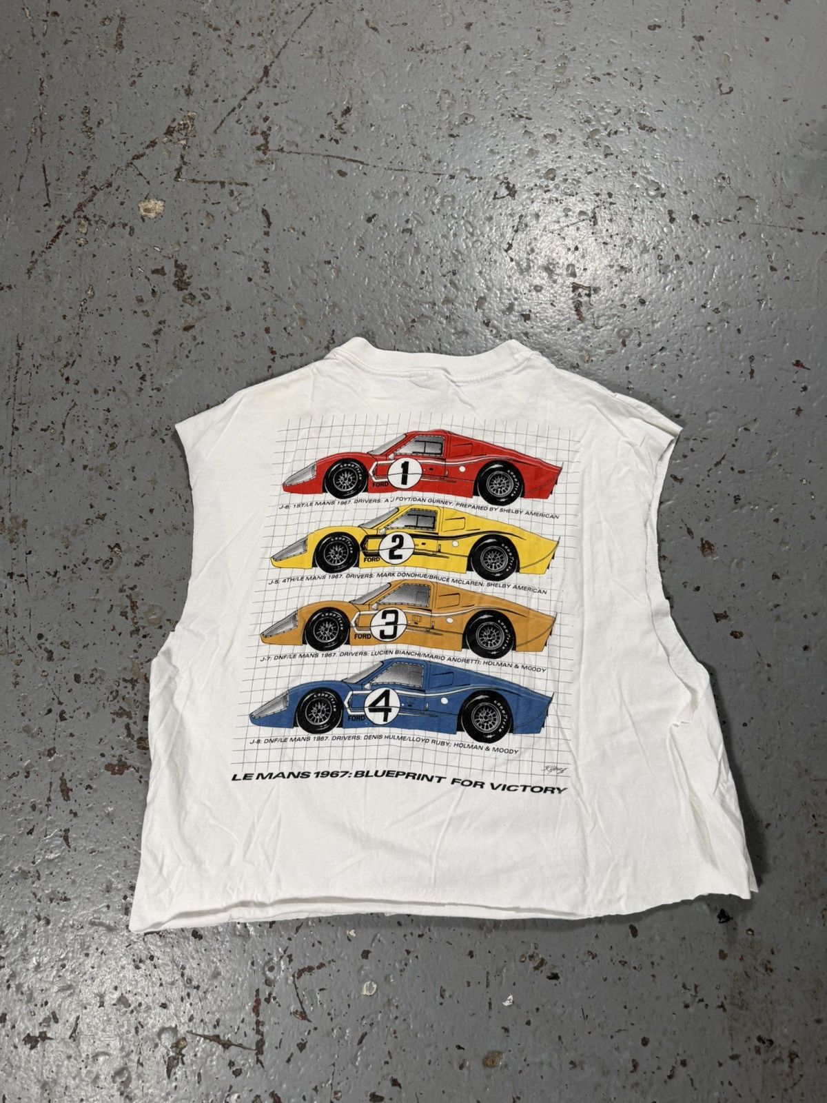 Ford Vintage Distressed Ford Racing Cutoff Shirt Size US M / EU 48-50 / 2 - 5 Thumbnail