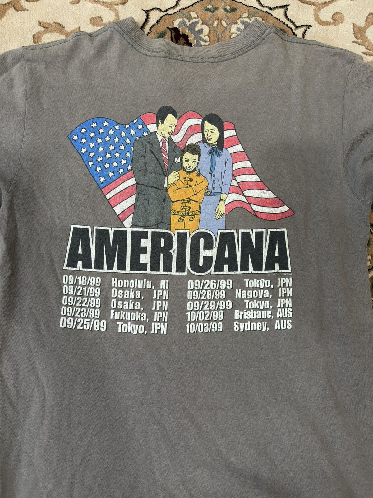 Band Tees Vintage 90s The Offspring Americana Tour Asian T Shirt Size US M / EU 48-50 / 2 - 3 Thumbnail