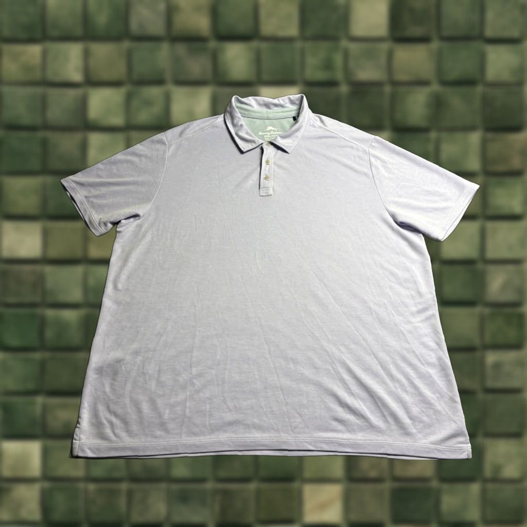 Tommy Bahama VINTAGE Tommy Bahama Polo Mens 3XL Purple Blend Knit Golf Tencel Poly Blend Shirt Mens Size US XXL / EU 58 / 5 - 1 Thumbnail