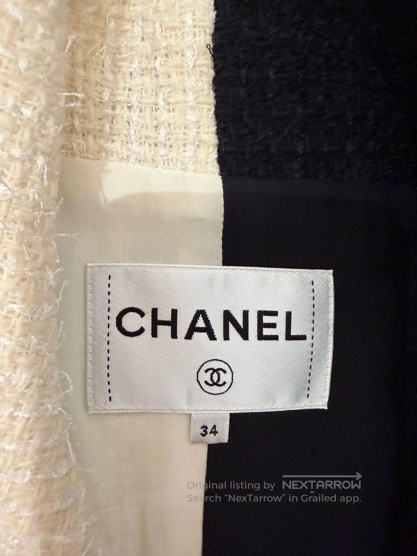 Chanel Chanel Black White Tweed Jacket 34. Size US XS / EU 42 / 0 - 3 Thumbnail