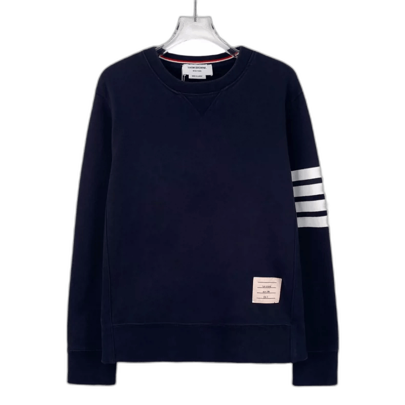 Thom Browne Thom Browne Long Sleeve Navy Sweatshirt-yf Size US L / EU 52-54 / 3 - 1 Thumbnail