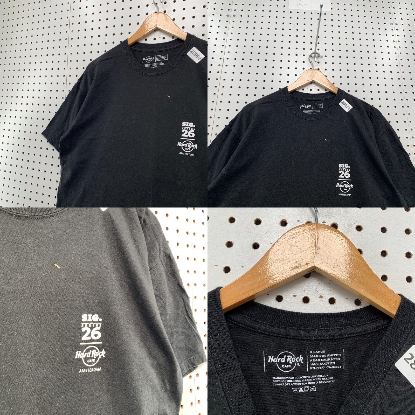 Hard Rock Cafe Hard Rock Bon Jovi Shirt Mens XL Black Music Band TEE Heart Dagger Logo 23x29.5 Size US XL / EU 56 / 4 - 8 Thumbnail