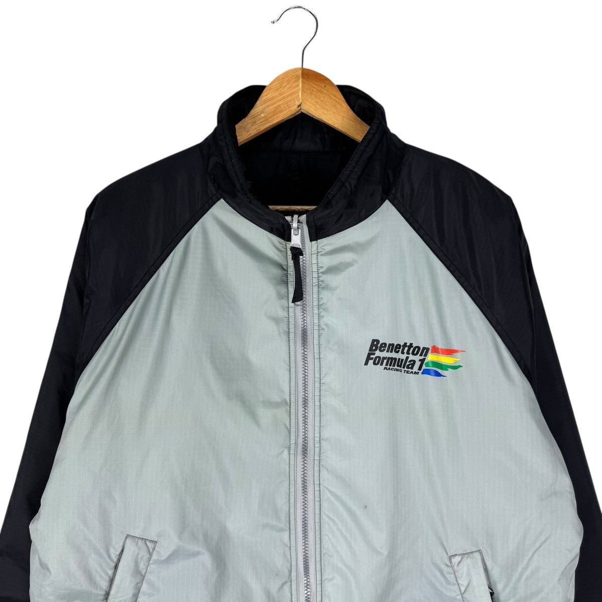 Benetton 🌟BENETTON F1 RACING REVERSIBLE QUILT JACKET Size US L / EU 52-54 / 3 - 3 Thumbnail