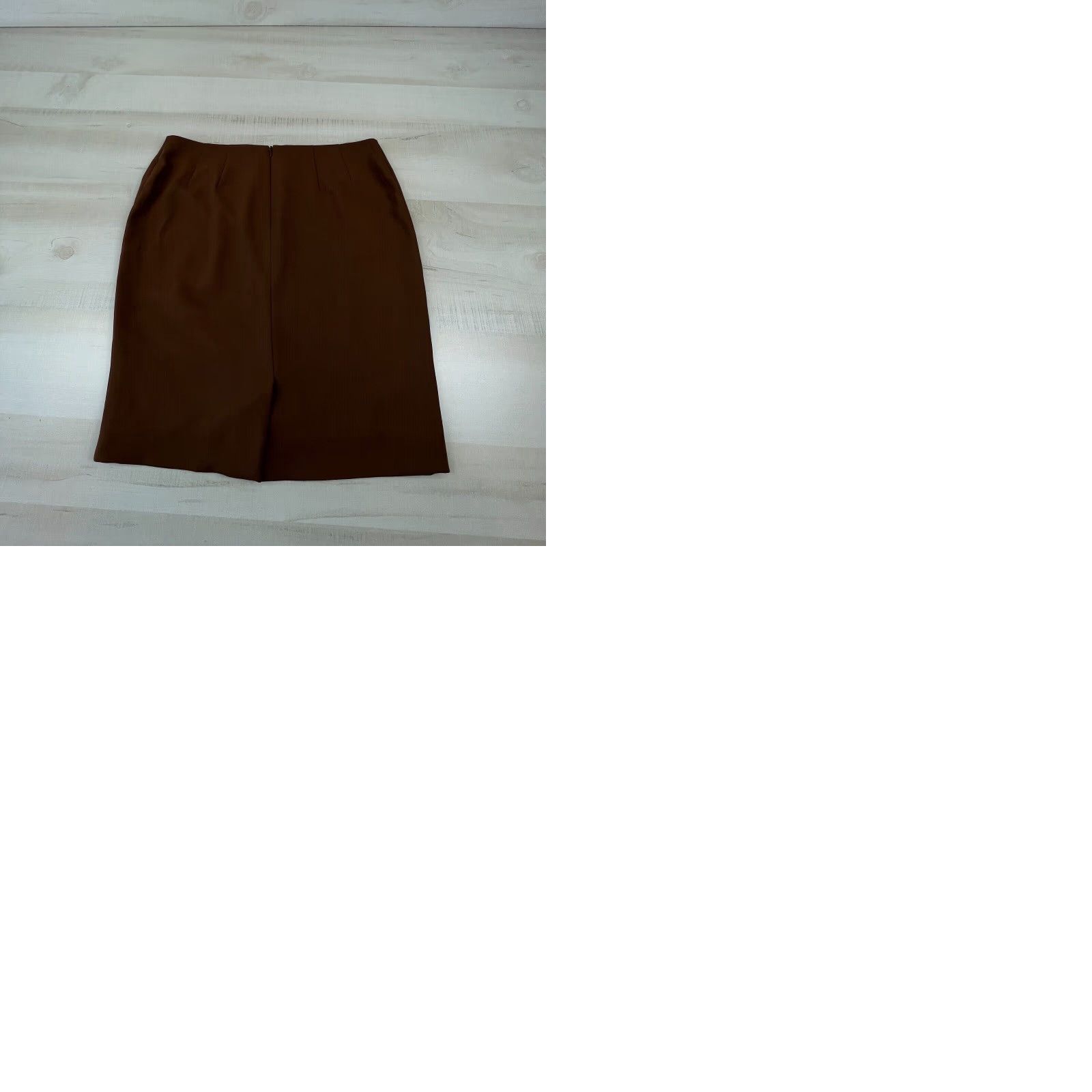 Vintage Yansi Fugel Womens Suit 10 Brown Blazer Straight Skirt Lined Career New (Jacket/CoatRegular) Size 32" / US 10 / IT 46 - 9 Thumbnail