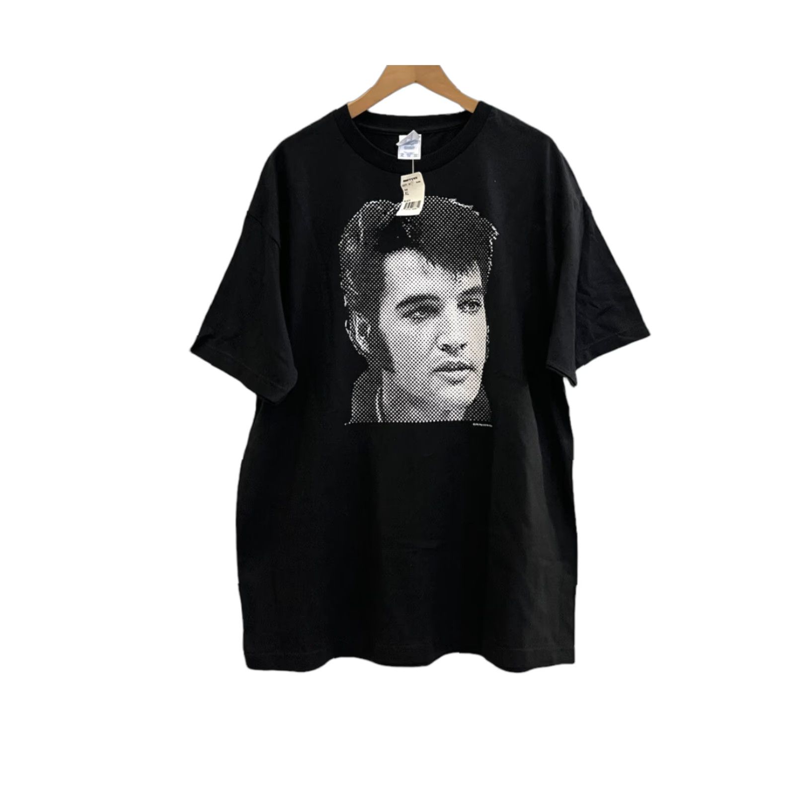 Vintage VINTAGE Elvis Presley T Shirt EPE Mens XL Portrait Big Face Graphic Band Shirt Black Men XL Band Rock And Roll Theme Mens Size US XL / EU 56 / 4 - 1 Thumbnail