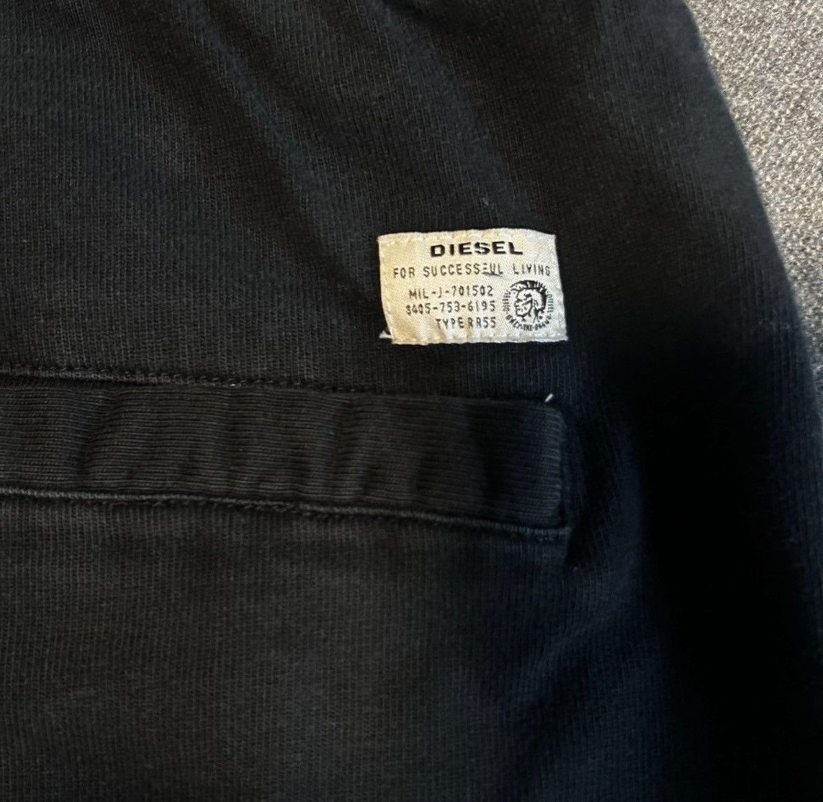 Diesel Diesel Logo Sweat Shorts Black XS/S Y2K Streetwear Size US 30 / EU 46 - 5 Thumbnail