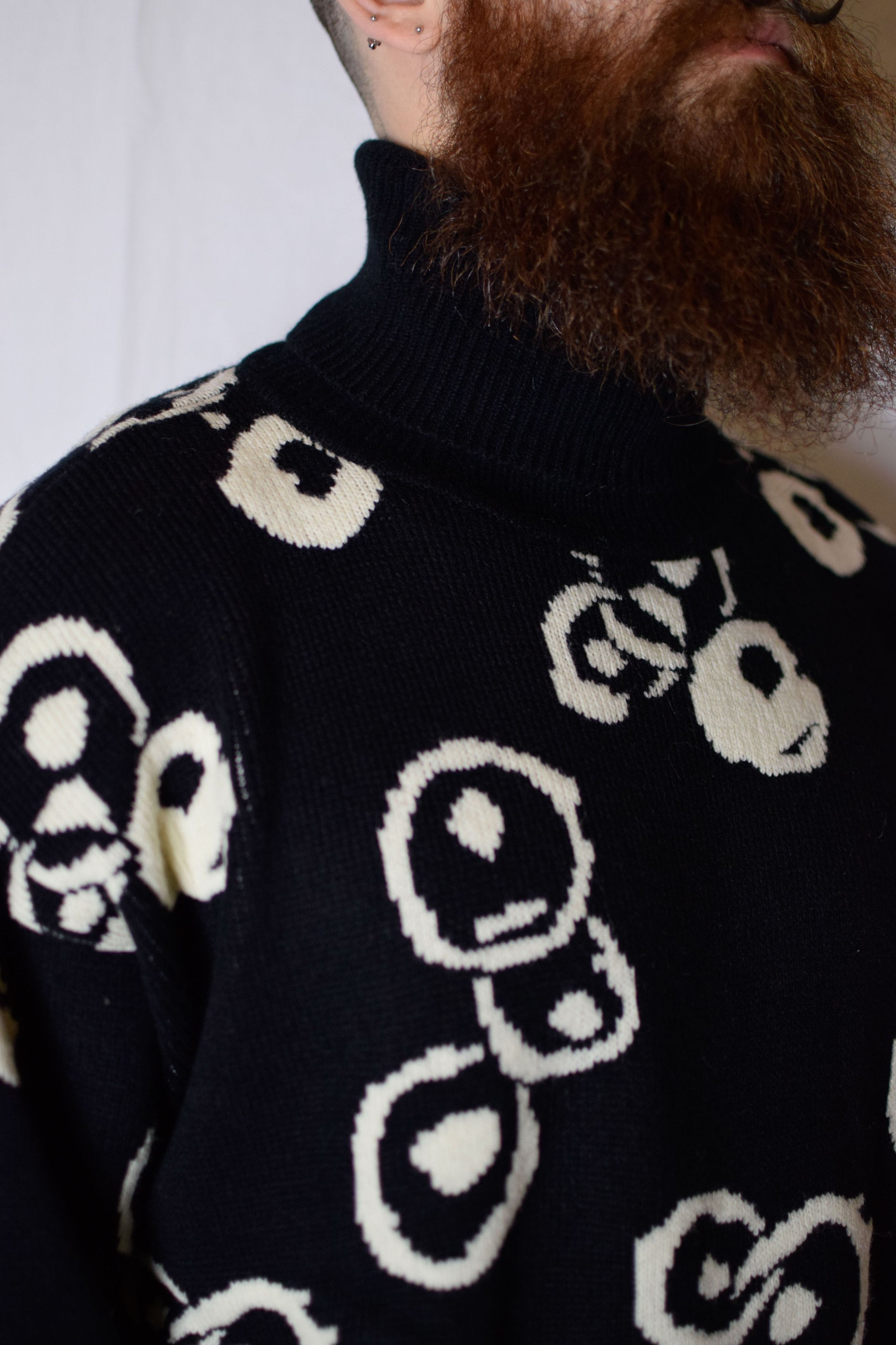 Yohji Yamamoto YYPH Tenugui Print Turtleneck - HJ-K88-990 Size US L / EU 52-54 / 3 - 7 Thumbnail