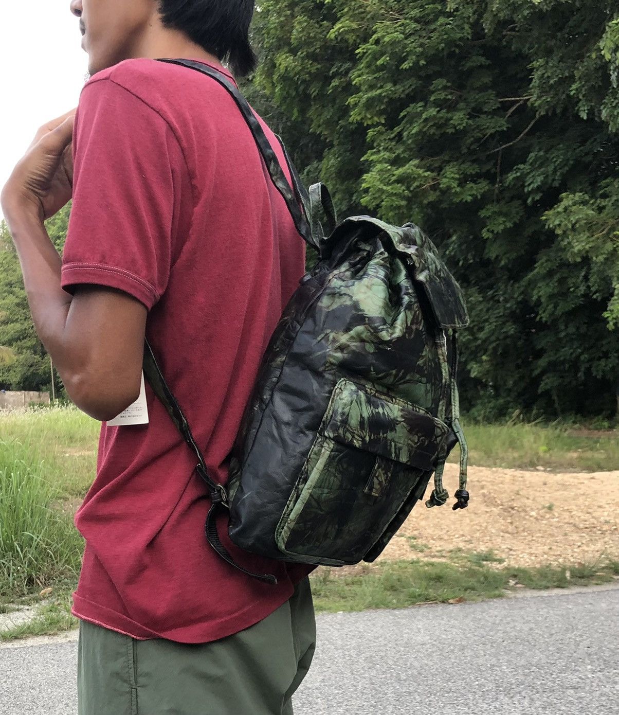 Jean Paul Gaultier VINTAGE JEAN PAUL GAULTIER CAMO STYLE LEATHER BACKPACK Size ONE SIZE - 5 Thumbnail
