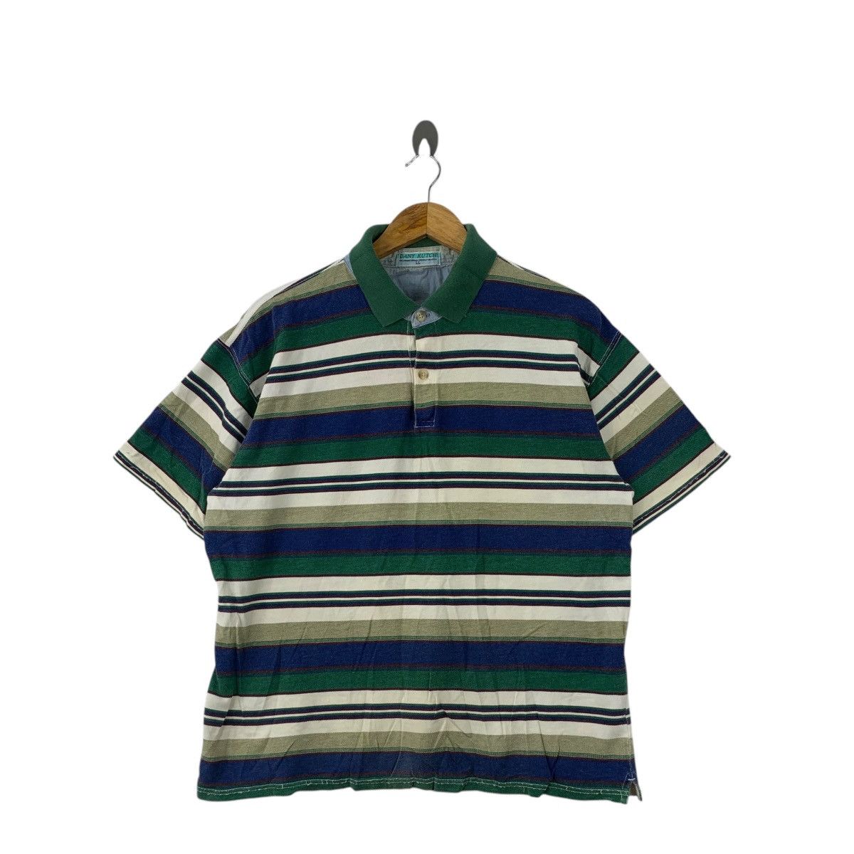 Vintage Vintage 90’ DANY KUTCH GOLF Striped Polo Tee Shirt Top Size US XL / EU 56 / 4 - 1 Thumbnail