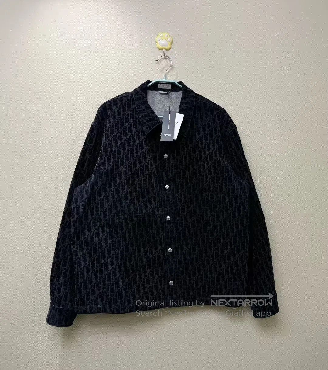 Dior DIOR Latest Black Suede Logo Denim Jacket. Size US L / EU 52-54 / 3 - 1 Thumbnail