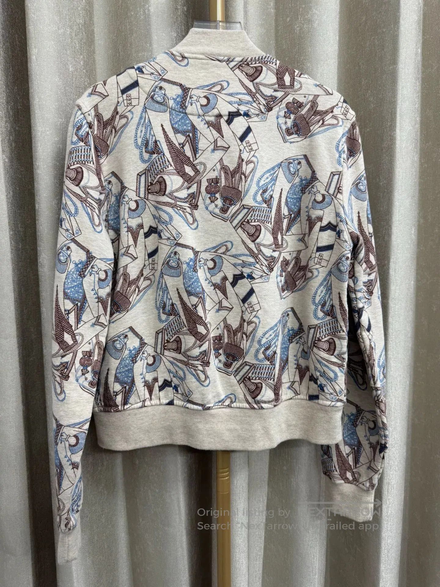 Hermes Hermes King & Knight Vintage Print Sweatshirt Jacket. Size US M / EU 48-50 / 2 - 6 Thumbnail