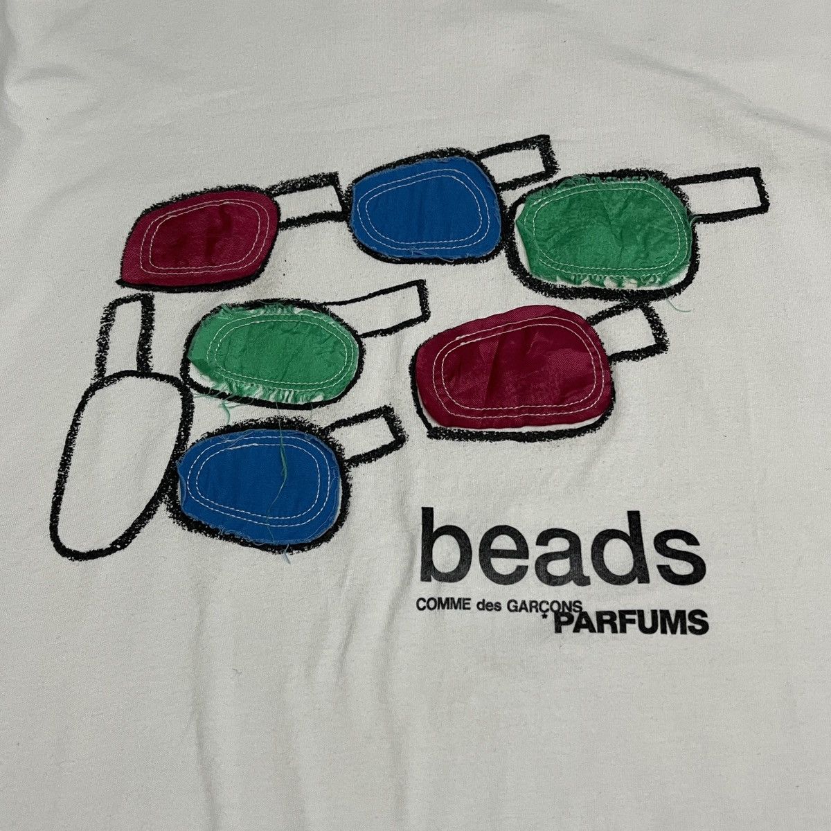 Comme des Garcons 2000s Comme des garcons parfums beads Tee Size US L / EU 52-54 / 3 - 3 Thumbnail