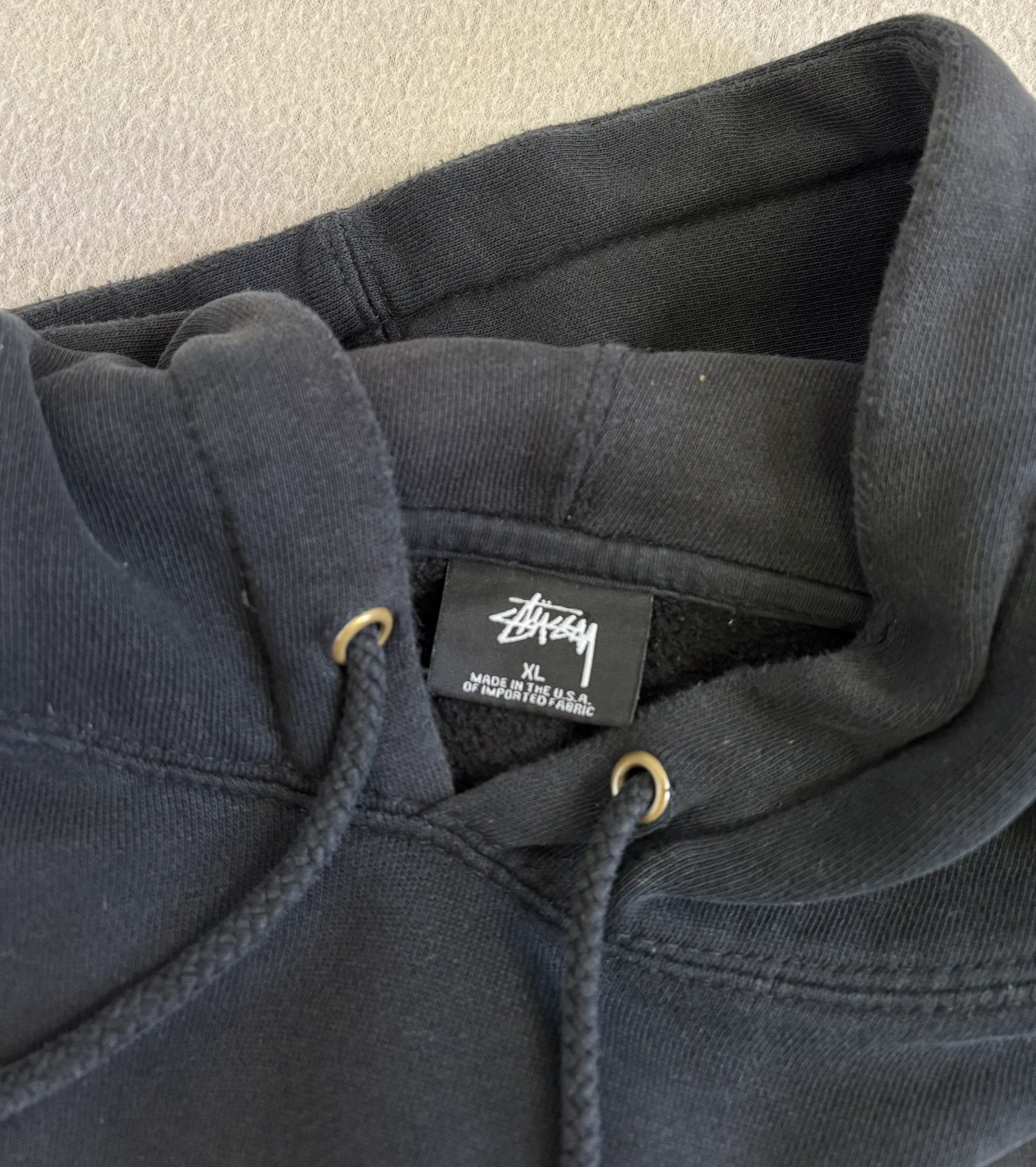 Stussy × Vintage Stussy International Black Hoodie Size XL Size US XL / EU 56 / 4 - 16 Thumbnail