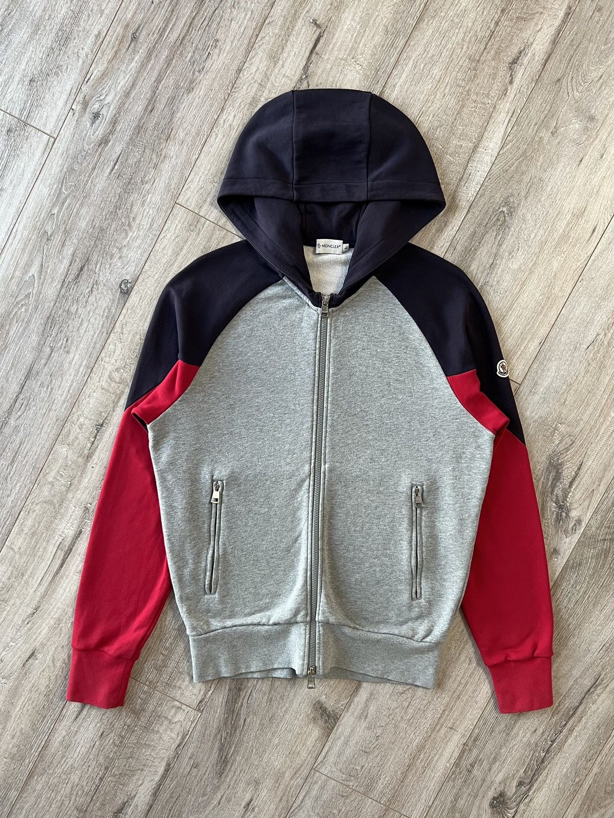 Moncler MONCLER Hoodie Zip Maglia Cardigan Con Capuccio Patch Logo 