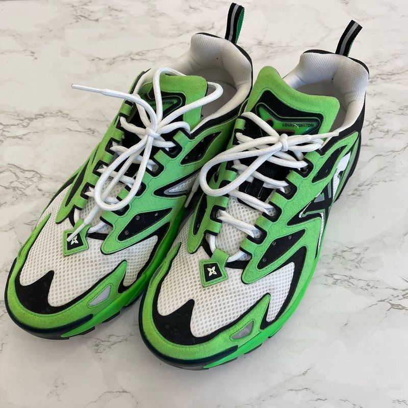 Louis Vuitton Louis Vuitton Runner Tatic Stylish Green Sneakers -2508 Size US 8 / EU 41 - 6 Thumbnail