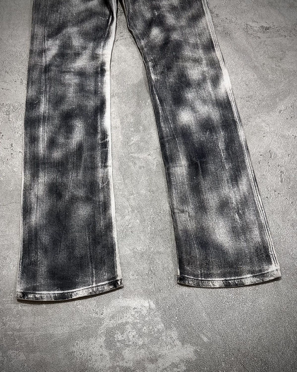 Japanese Brand Fuga Waxed Smoke Slim Jeans Size US 30 / EU 46 - 8 Thumbnail