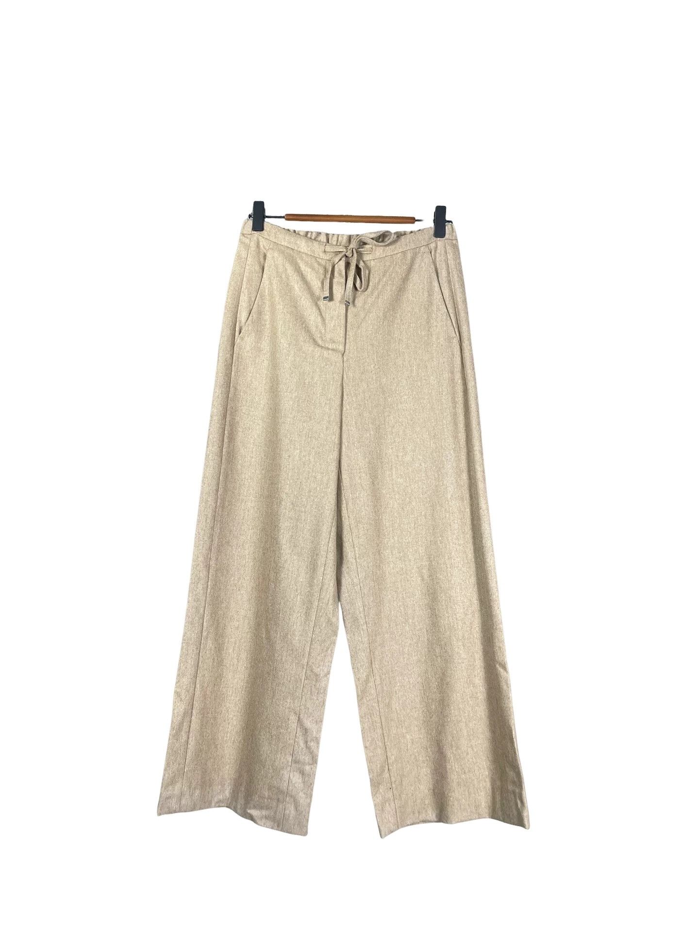 Max Mara 'S MaxMara Beige Wool Blend Pants Size 38 Size 26" / US 2 / IT 38 - 1 Thumbnail