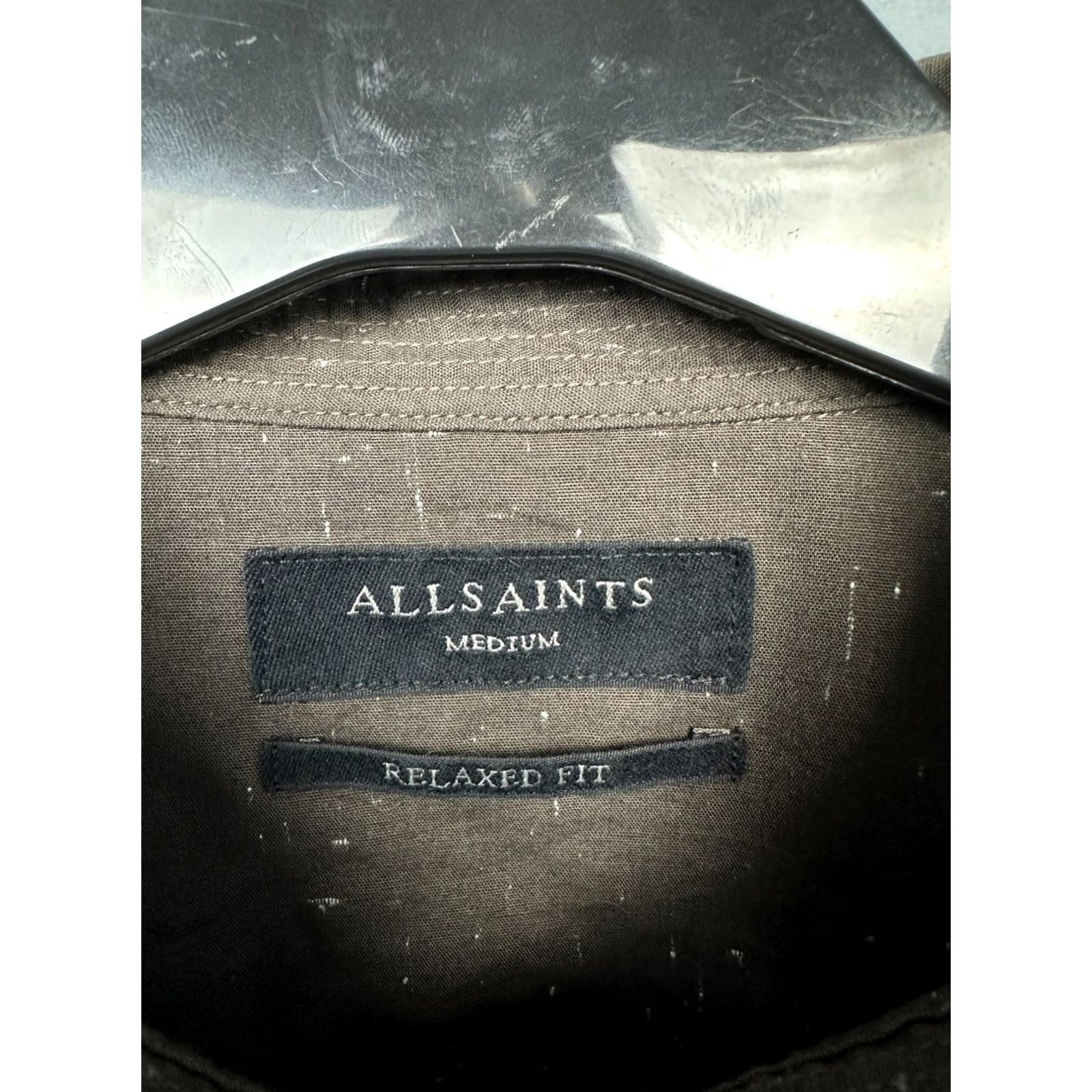 Allsaints AllSaints Molera Long Sleeve Shirt M Mens Multicolor Cotton Button-Up Shirt Size US M / EU 48-50 / 2 - 4 Thumbnail