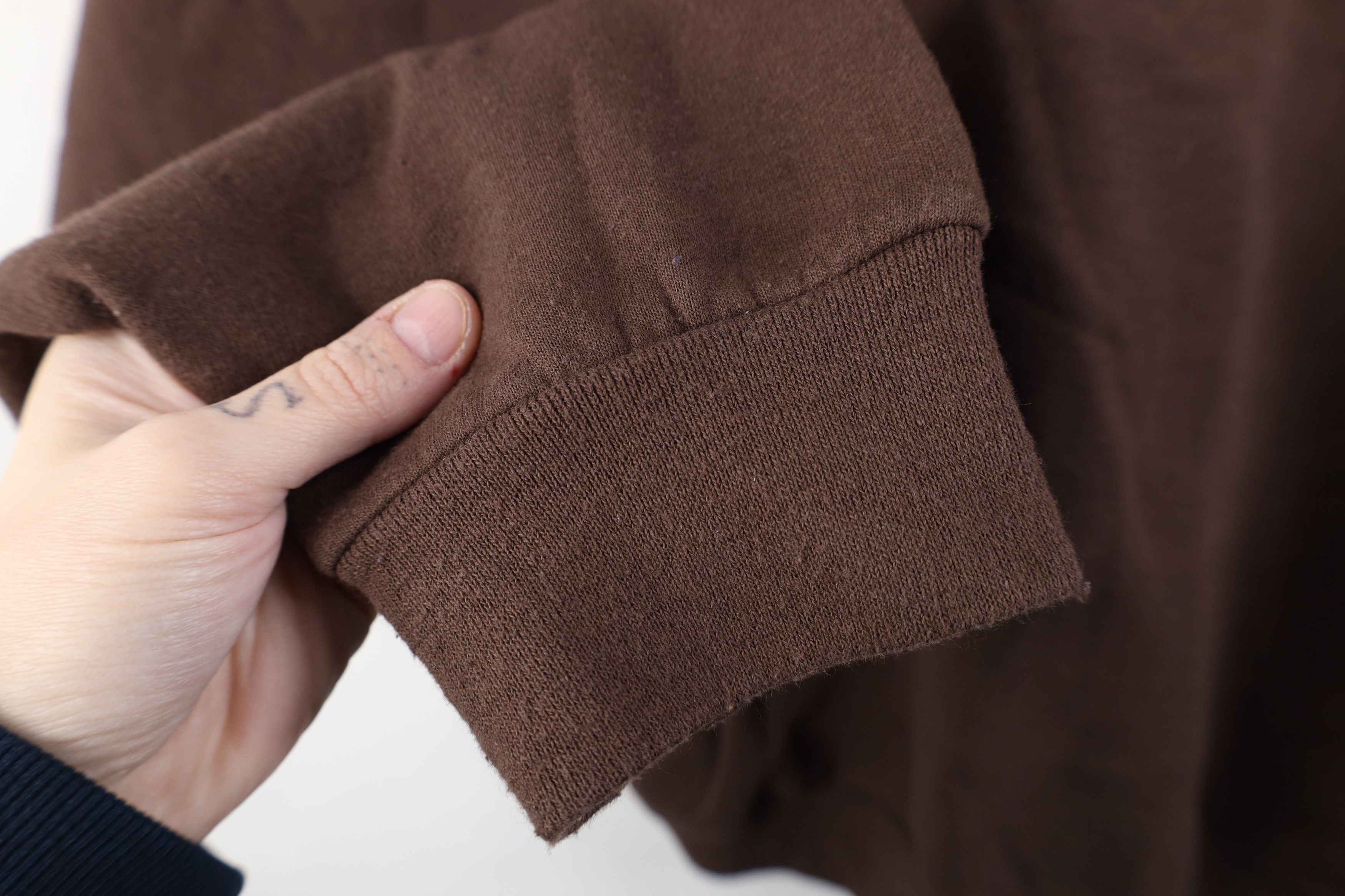 Vintage Vintage 90s Y2K Streetwear Crewneck Sweatshirt Chocolate Size US XXL / EU 58 / 5 - 4 Thumbnail
