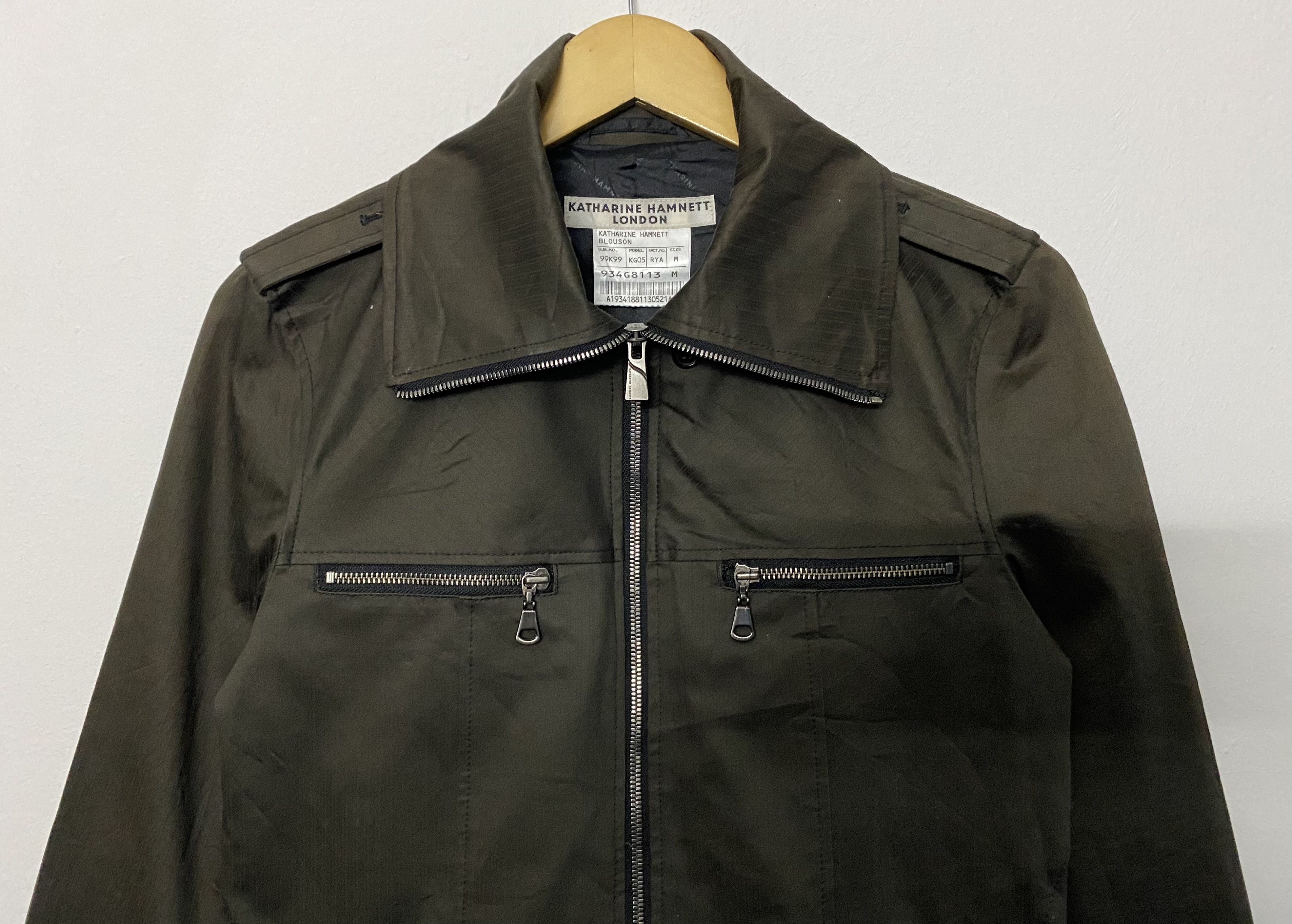 Katharine Hamnett London Katharine Hamnett London Zip-Up Military Jacket Size M Size M / US 6-8 / IT 42-44 - 3 Thumbnail